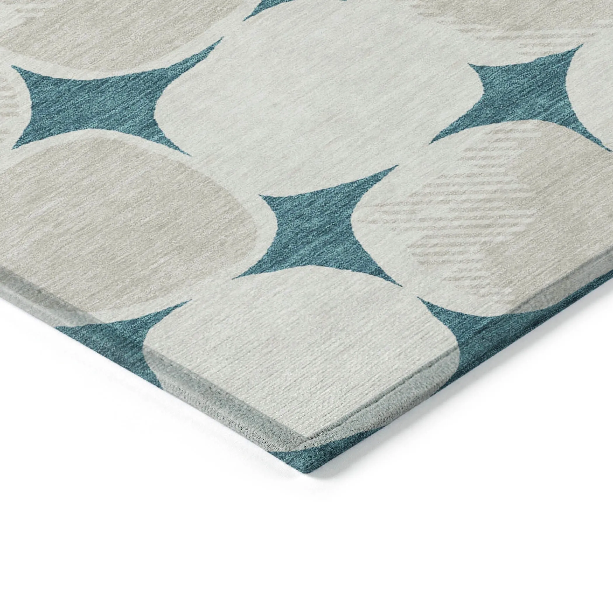 Machine Washable Indoor/ Outdoor Chantille Puffy Modern Rug