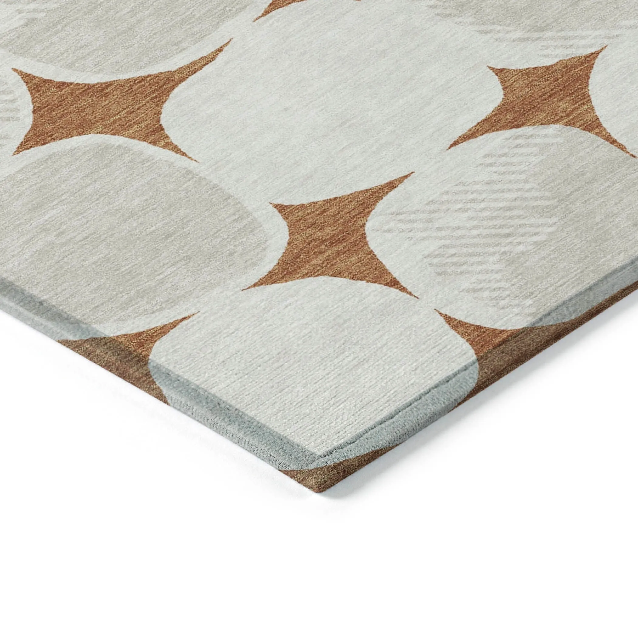 Machine Washable Indoor/ Outdoor Chantille Puffy Modern Rug