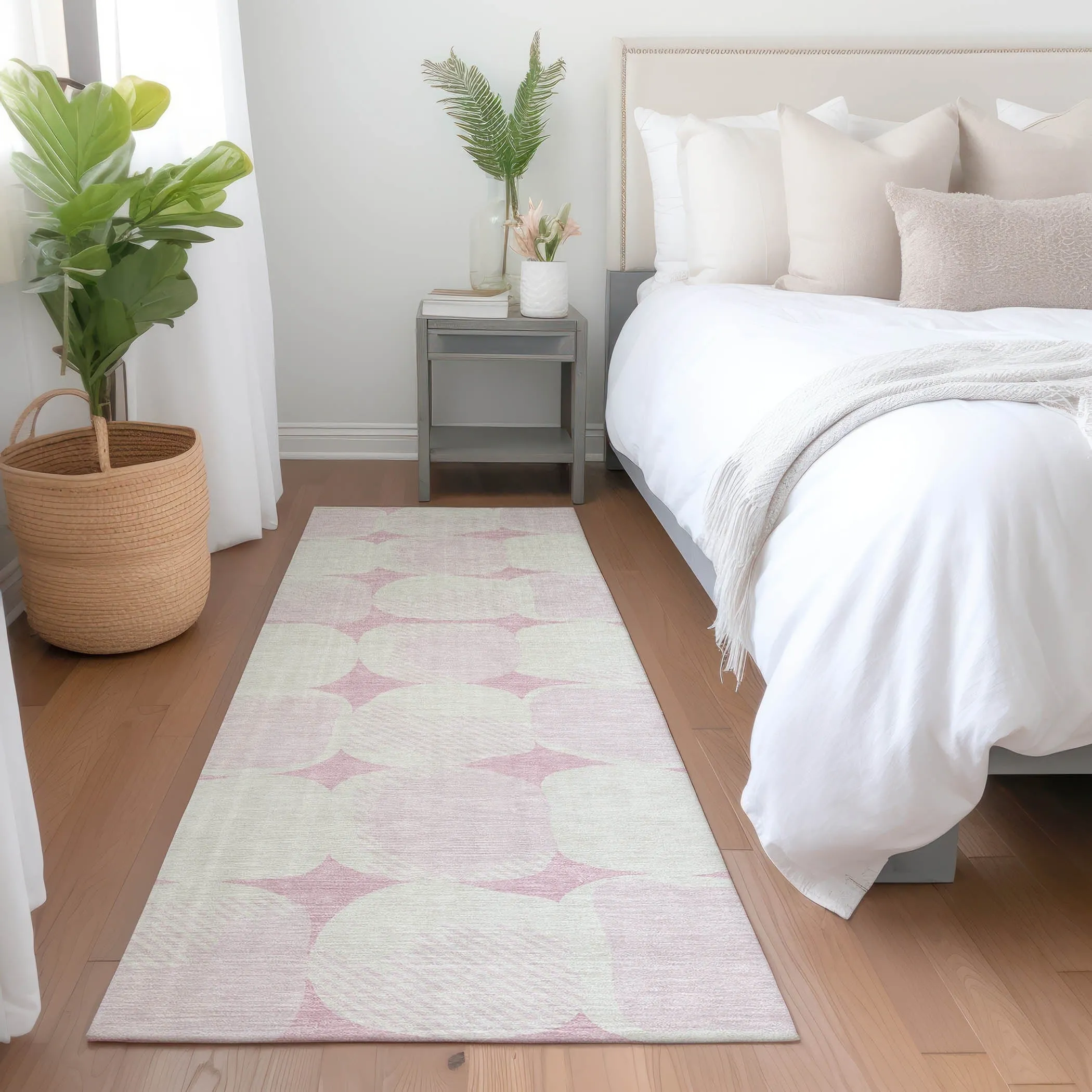Machine Washable Indoor/ Outdoor Chantille Puffy Modern Rug