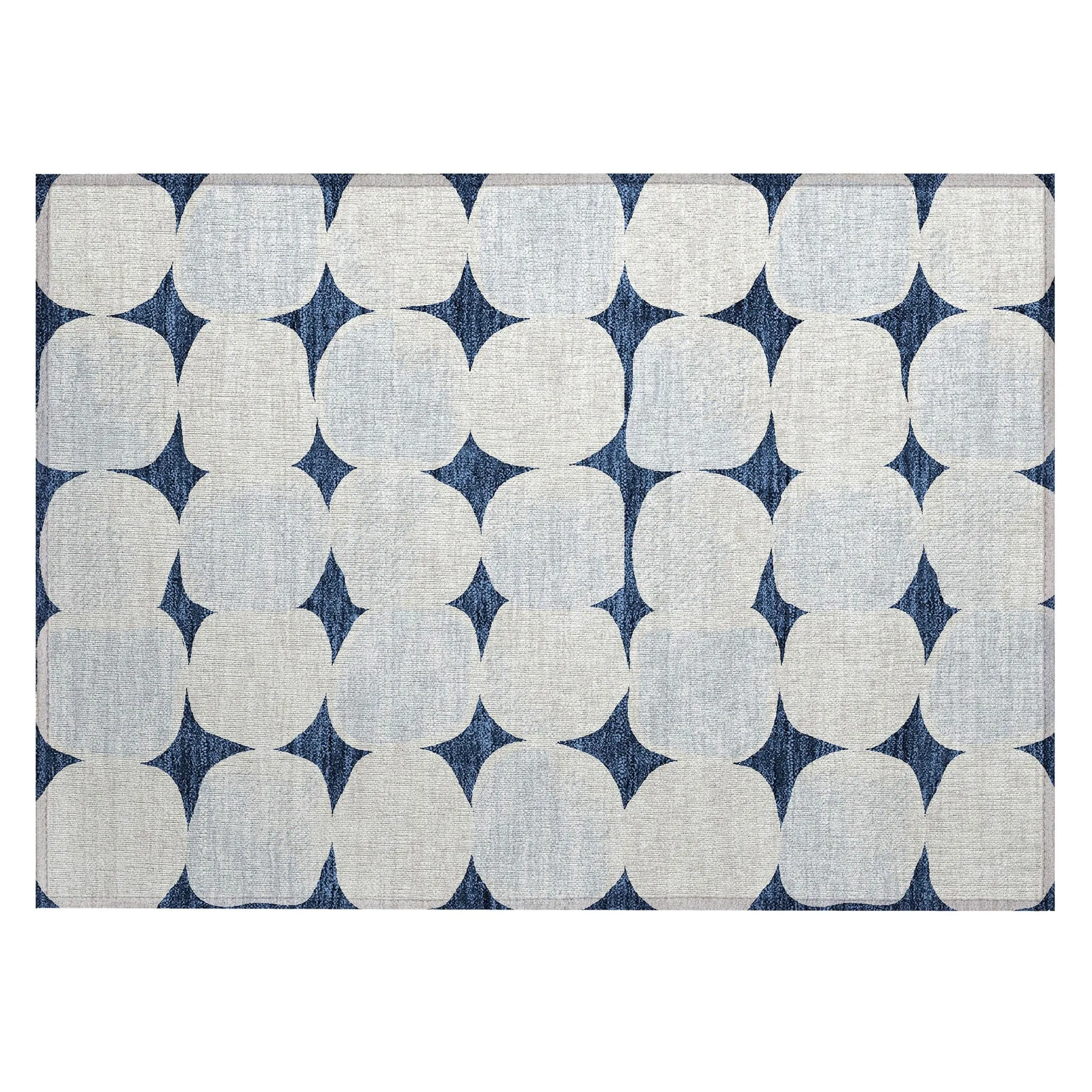 Machine Washable Indoor/ Outdoor Chantille Puffy Modern Rug