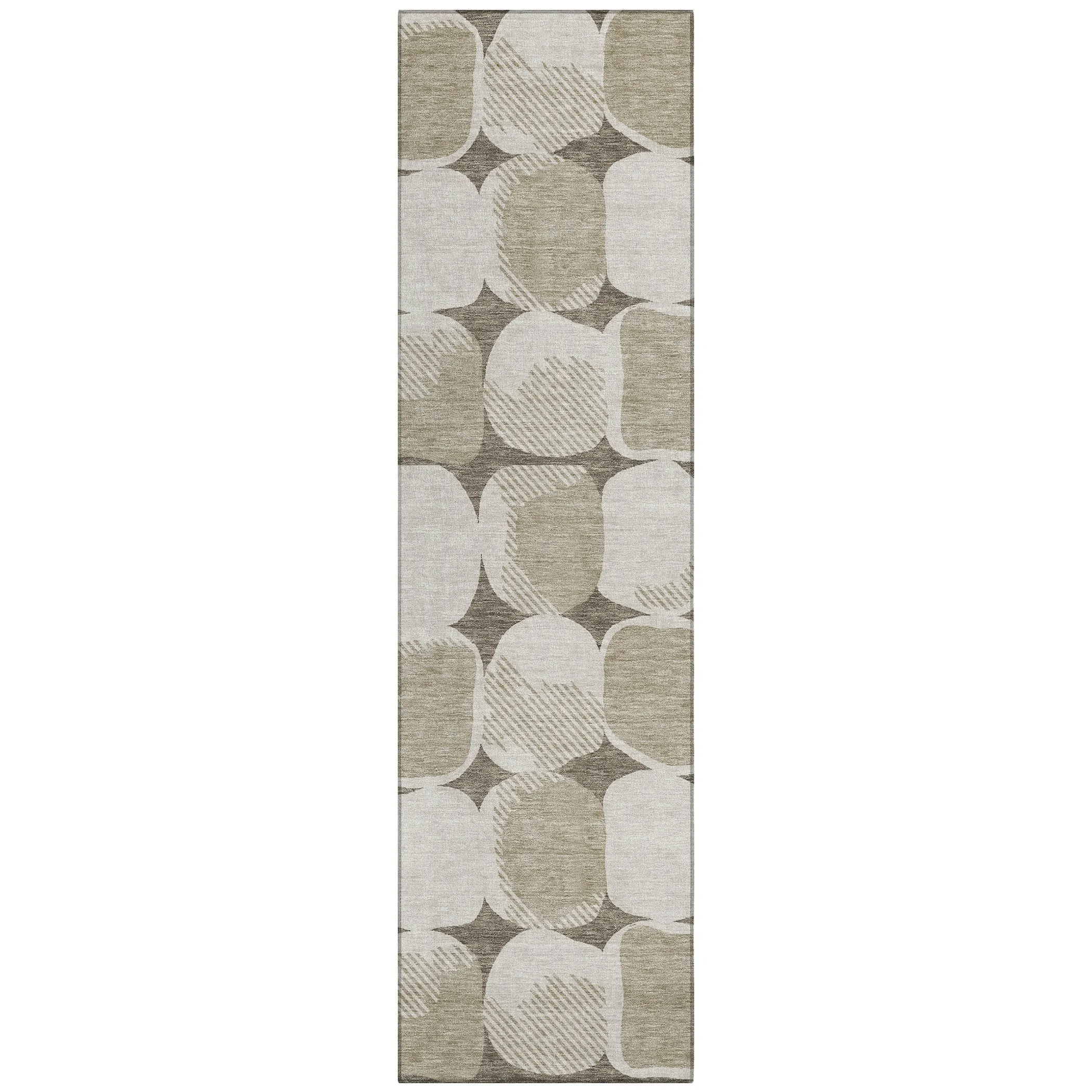 Machine Washable Indoor/ Outdoor Chantille Puffy Modern Rug