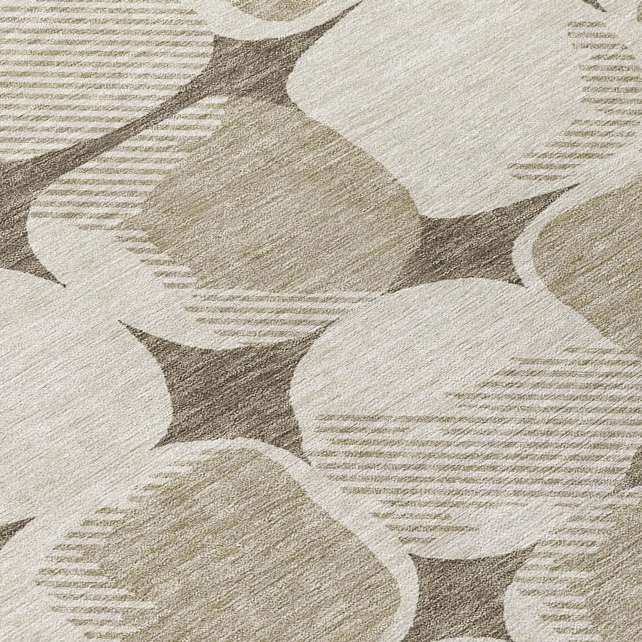 Machine Washable Indoor/ Outdoor Chantille Puffy Modern Rug