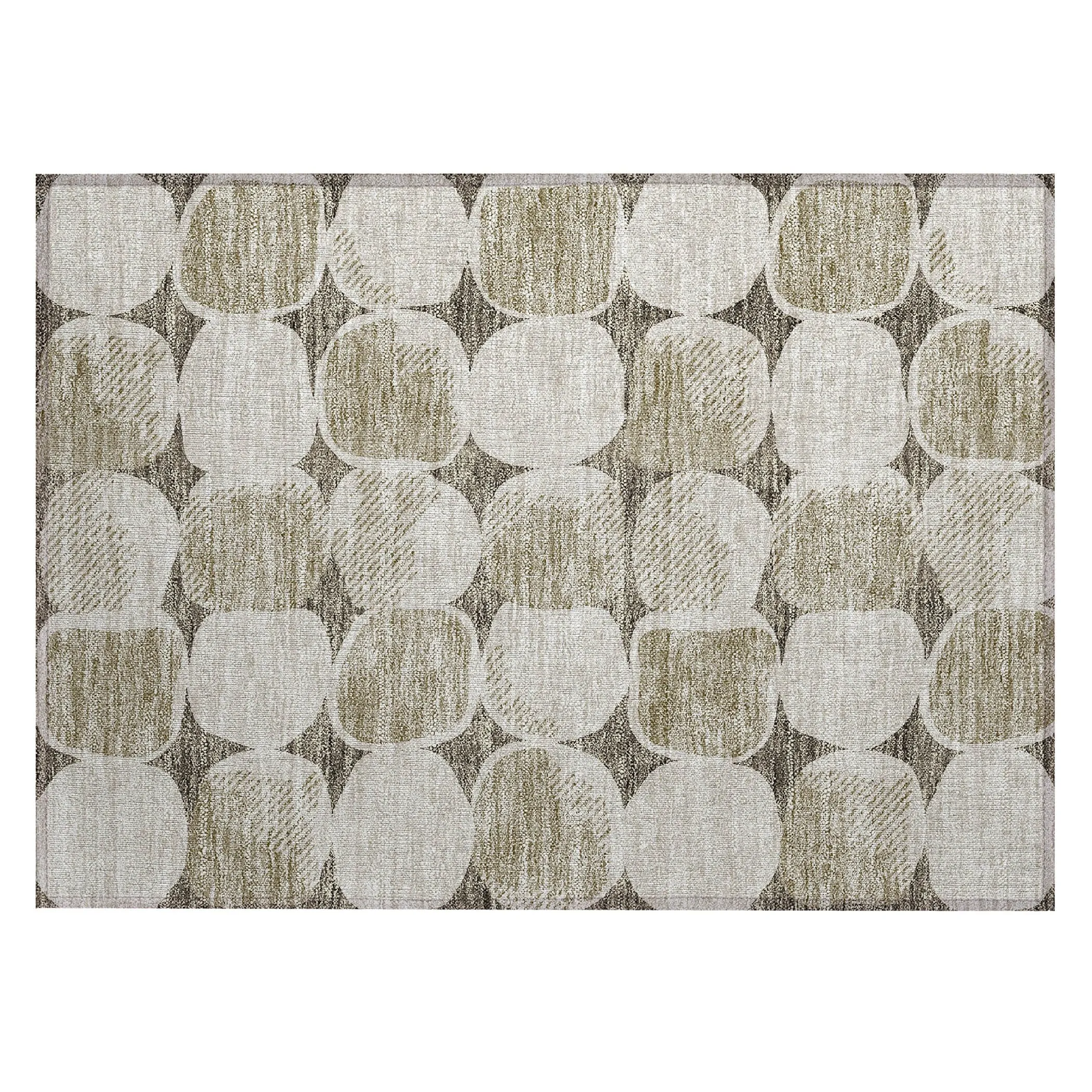 Machine Washable Indoor/ Outdoor Chantille Puffy Modern Rug