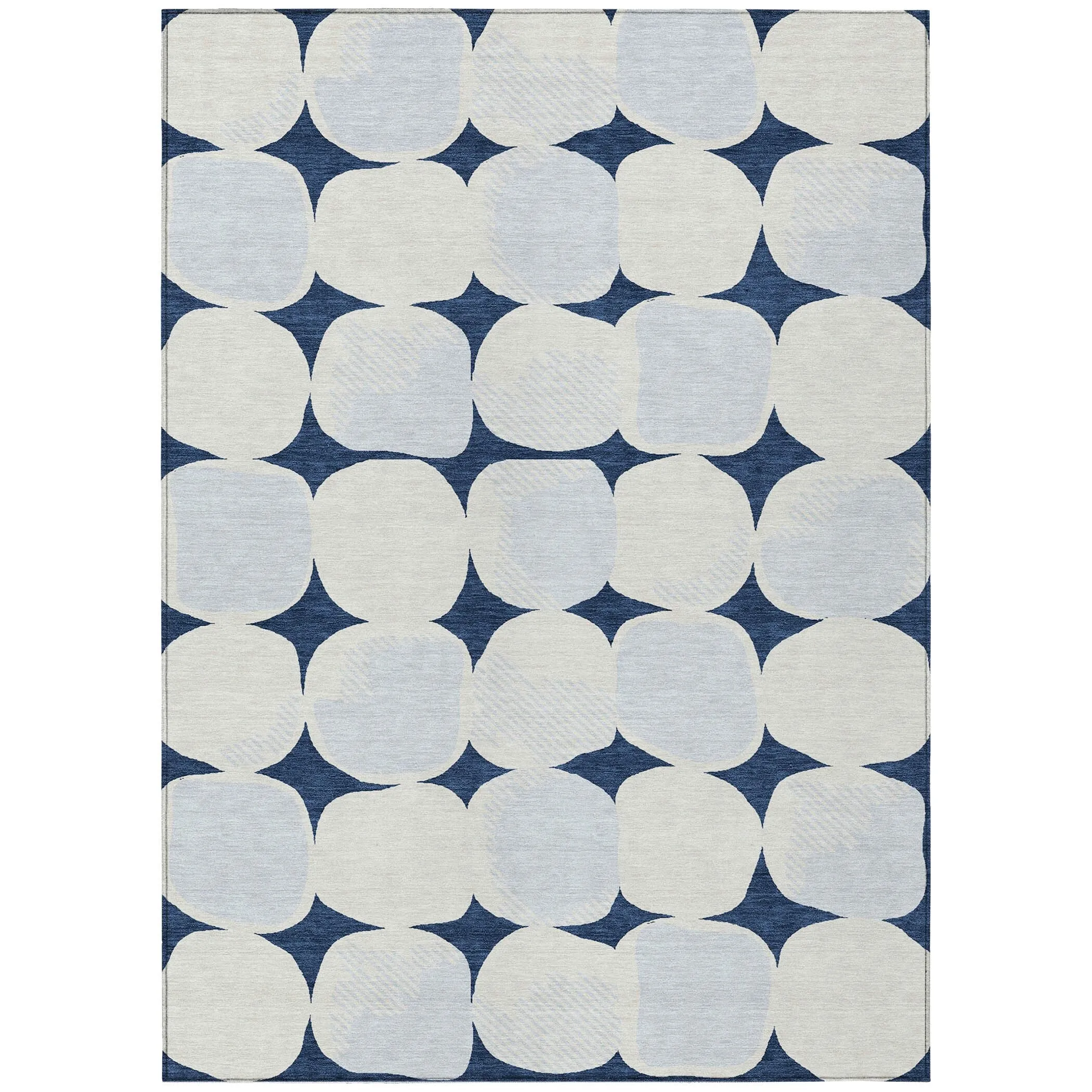 Machine Washable Indoor/ Outdoor Chantille Puffy Modern Rug