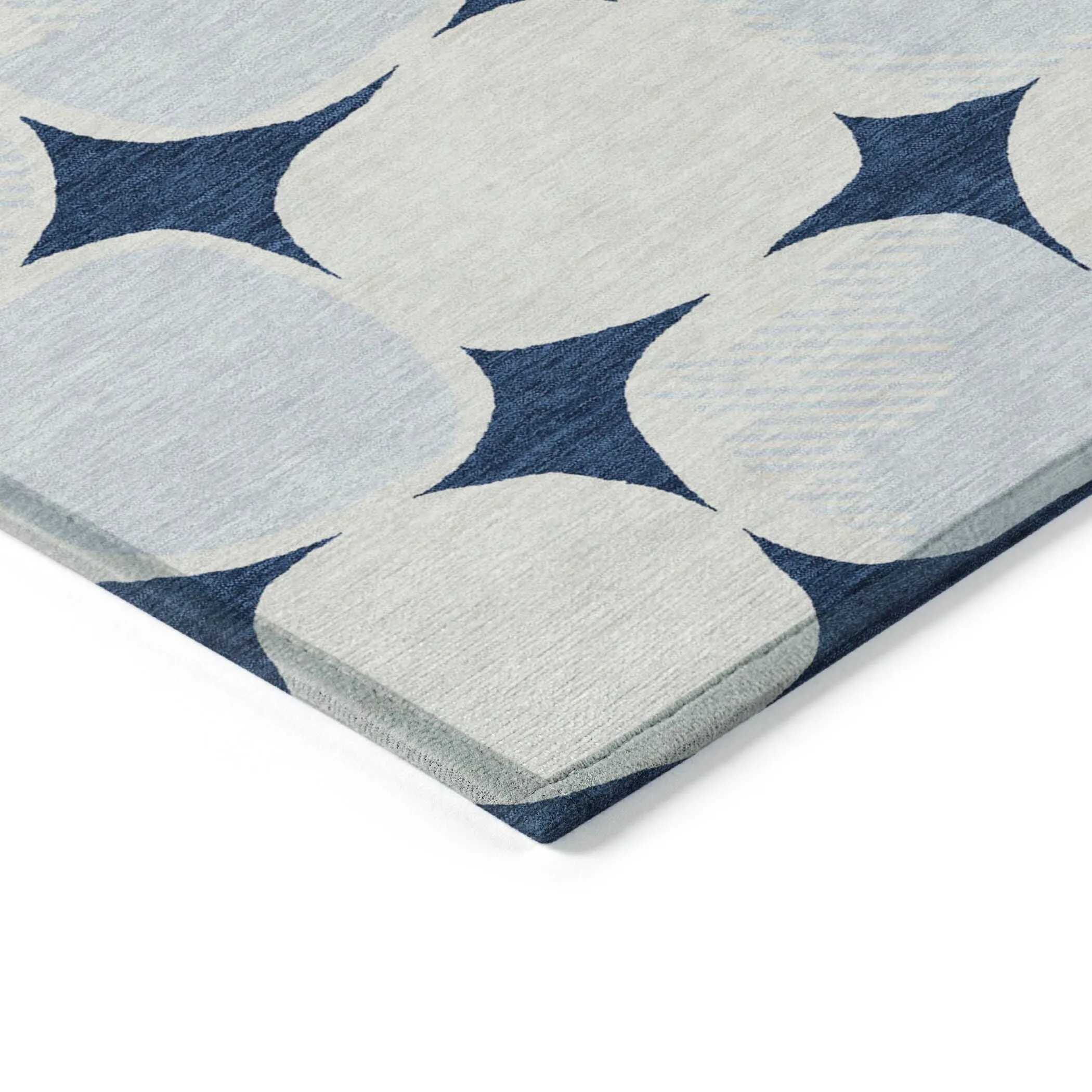 Machine Washable Indoor/ Outdoor Chantille Puffy Modern Rug