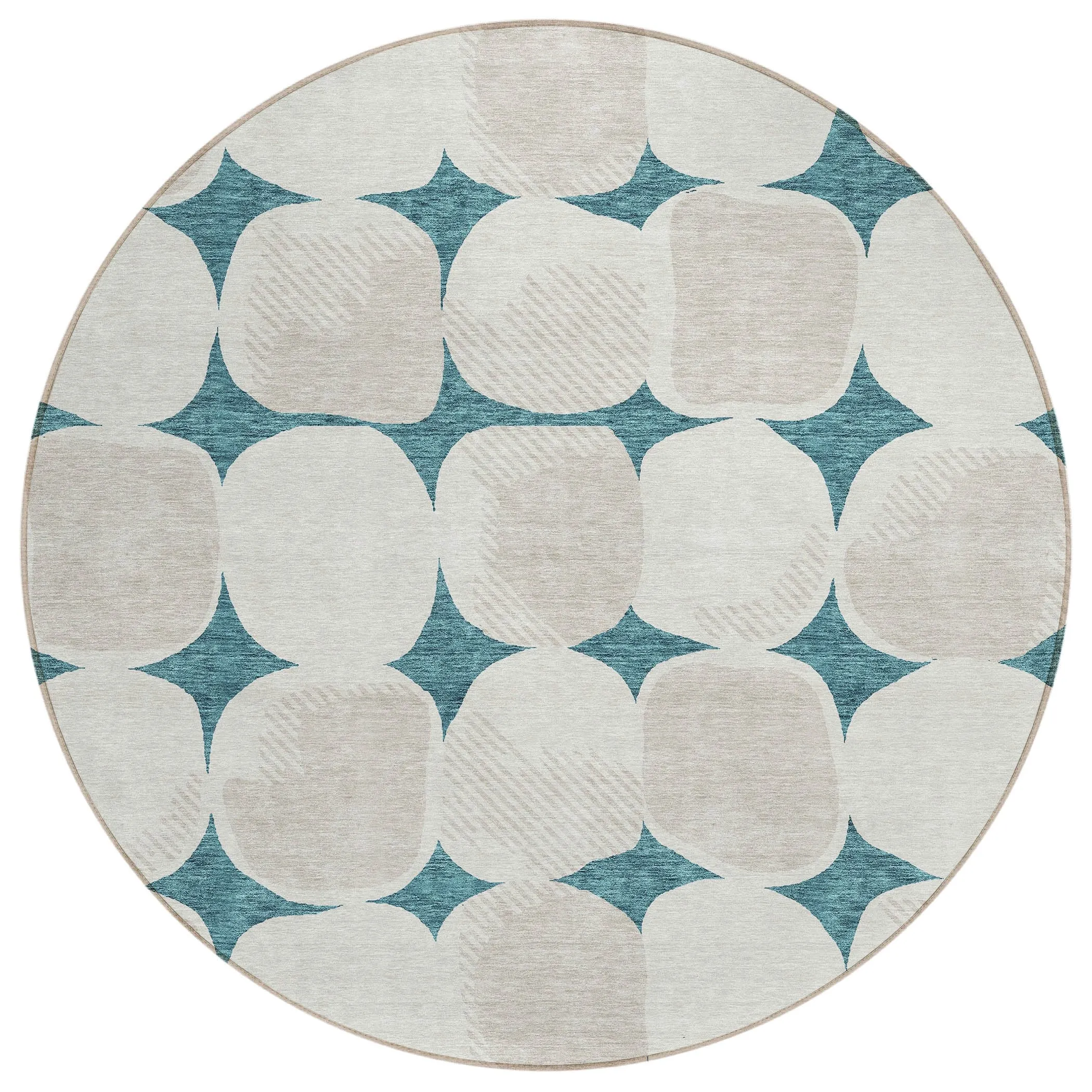 Machine Washable Indoor/ Outdoor Chantille Puffy Modern Rug