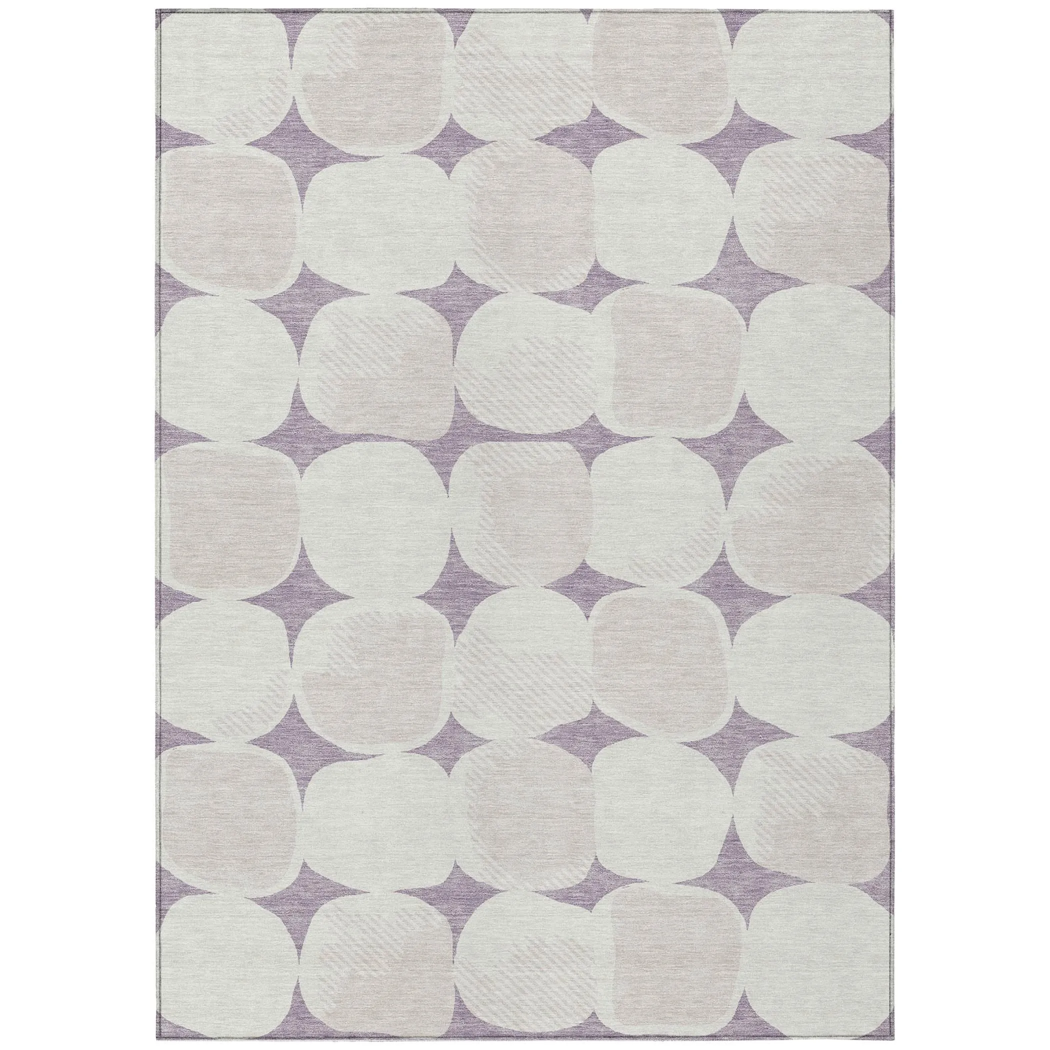 Machine Washable Indoor/ Outdoor Chantille Puffy Modern Rug