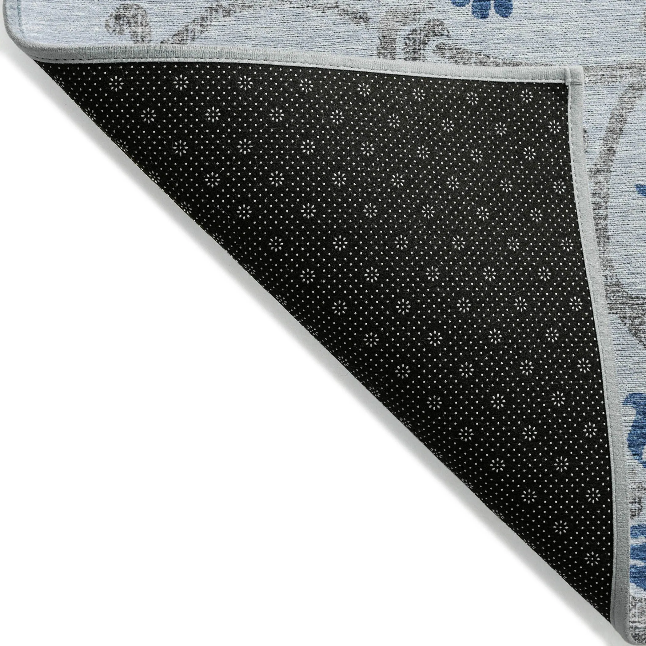 Machine Washable Indoor/ Outdoor Chantille Scroll Floral Rug