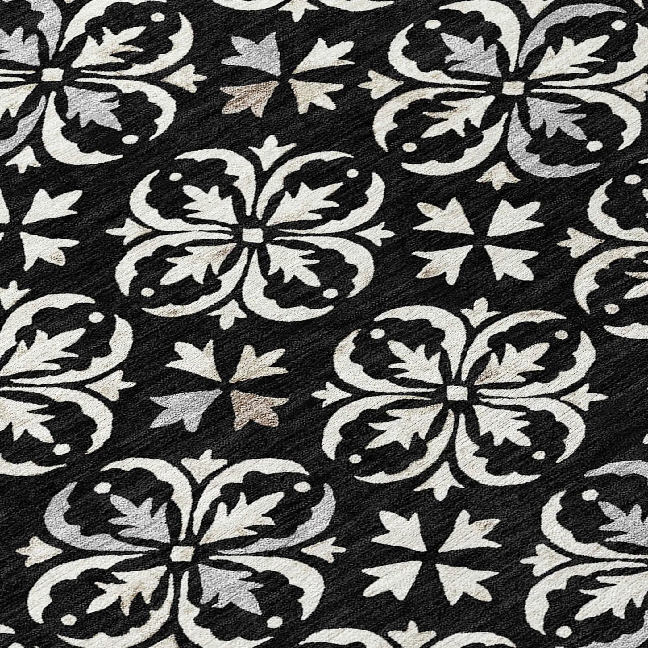 Machine Washable Indoor/ Outdoor Chantille Traditional Medallion Rug