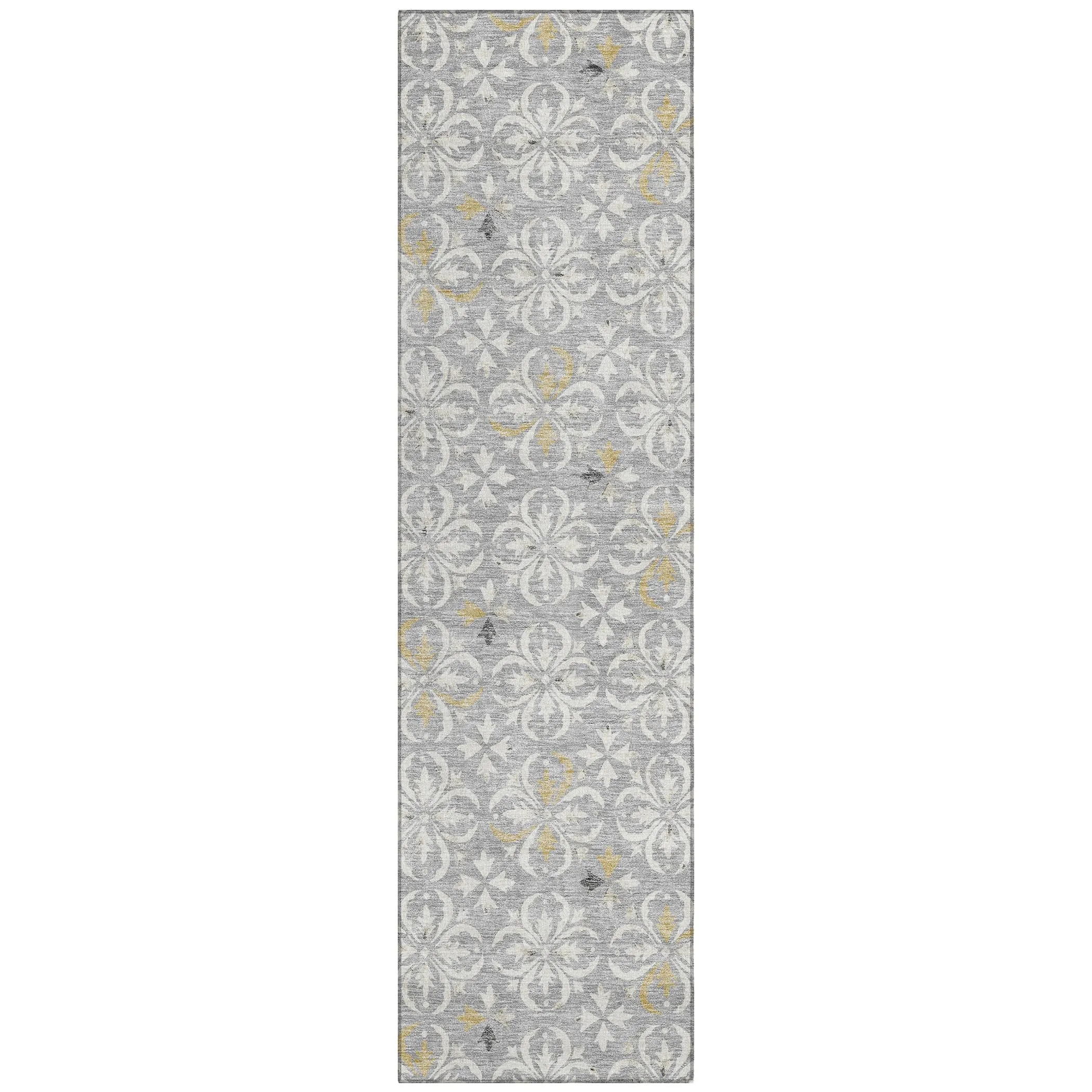 Machine Washable Indoor/ Outdoor Chantille Traditional Medallion Rug