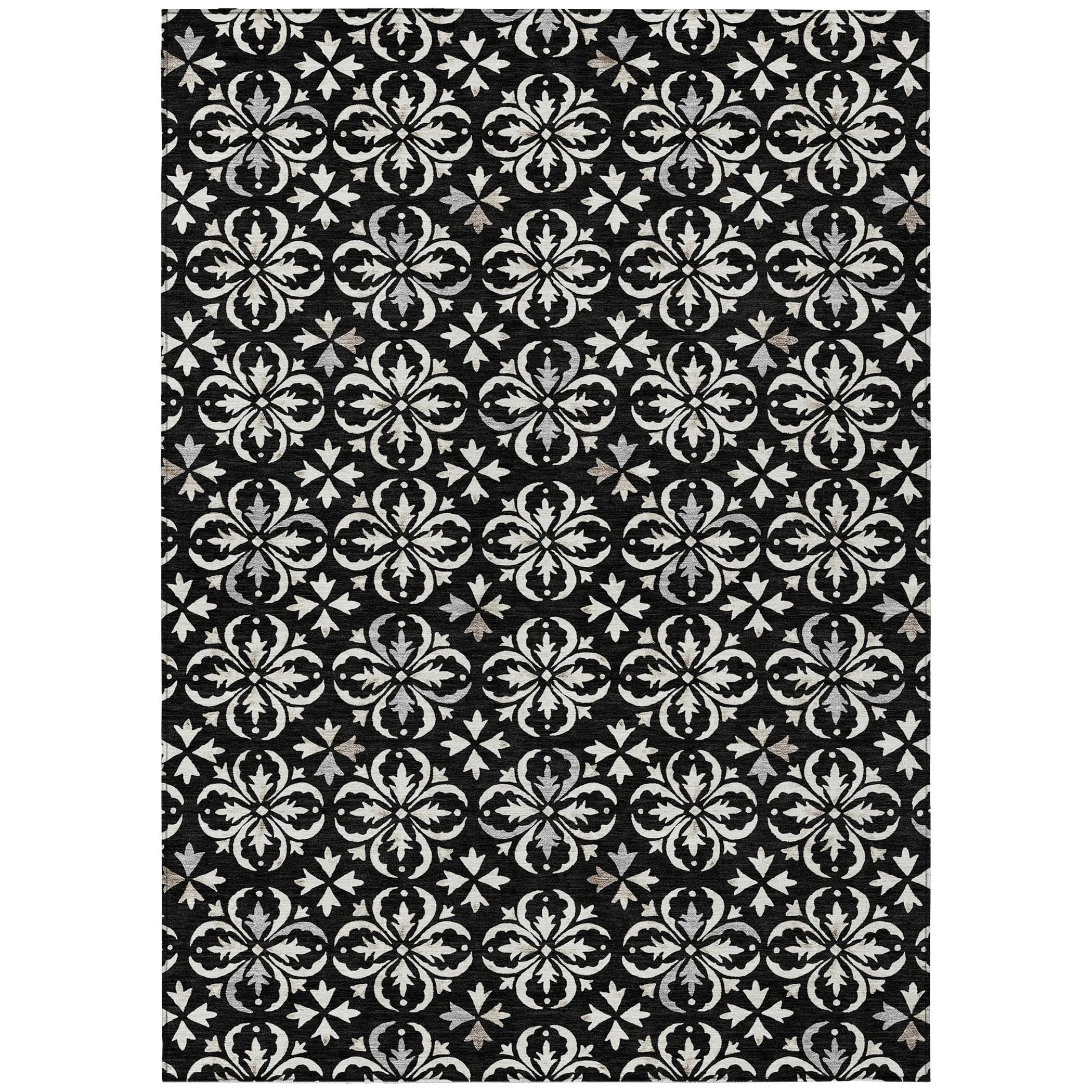 Machine Washable Indoor/ Outdoor Chantille Traditional Medallion Rug