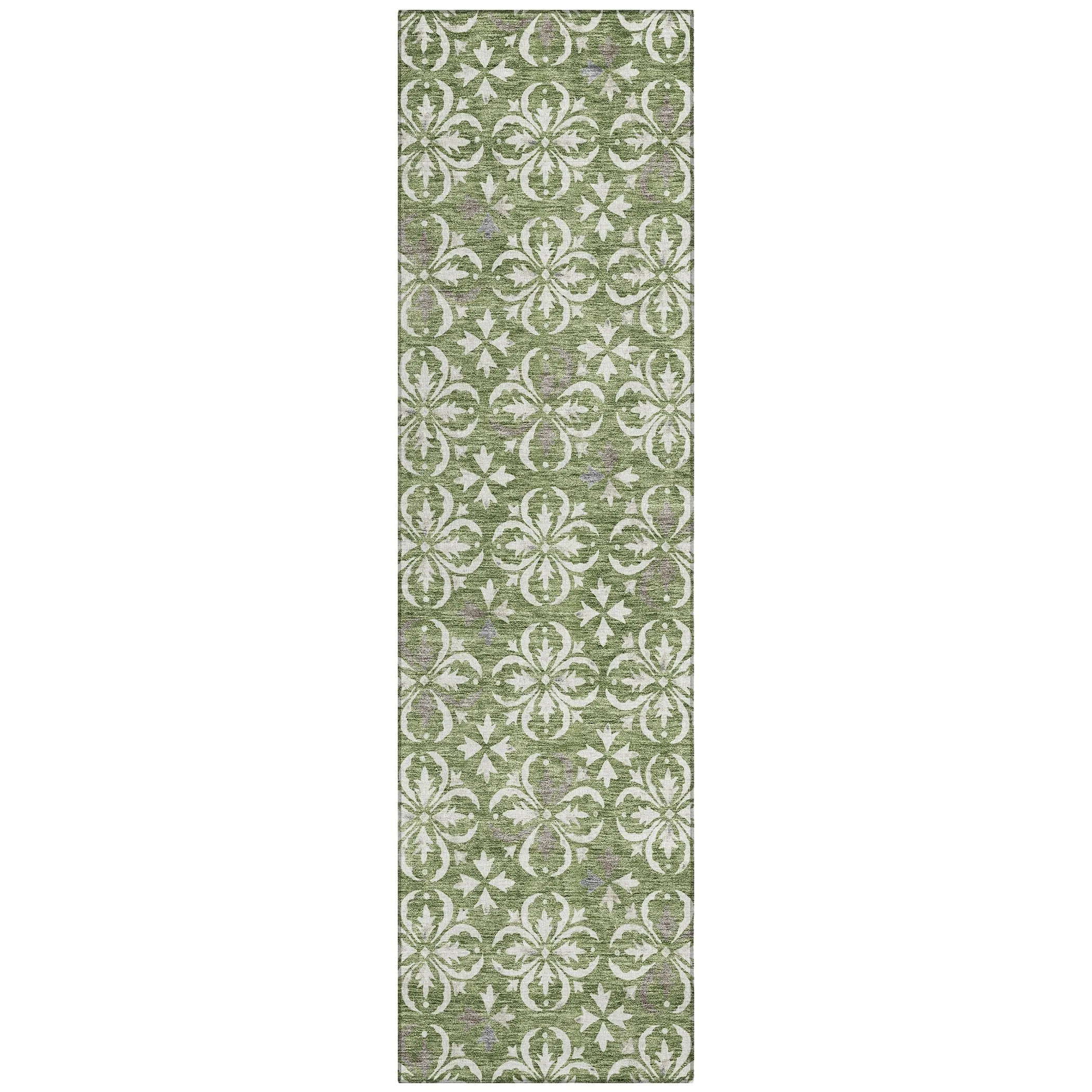 Machine Washable Indoor/ Outdoor Chantille Traditional Medallion Rug