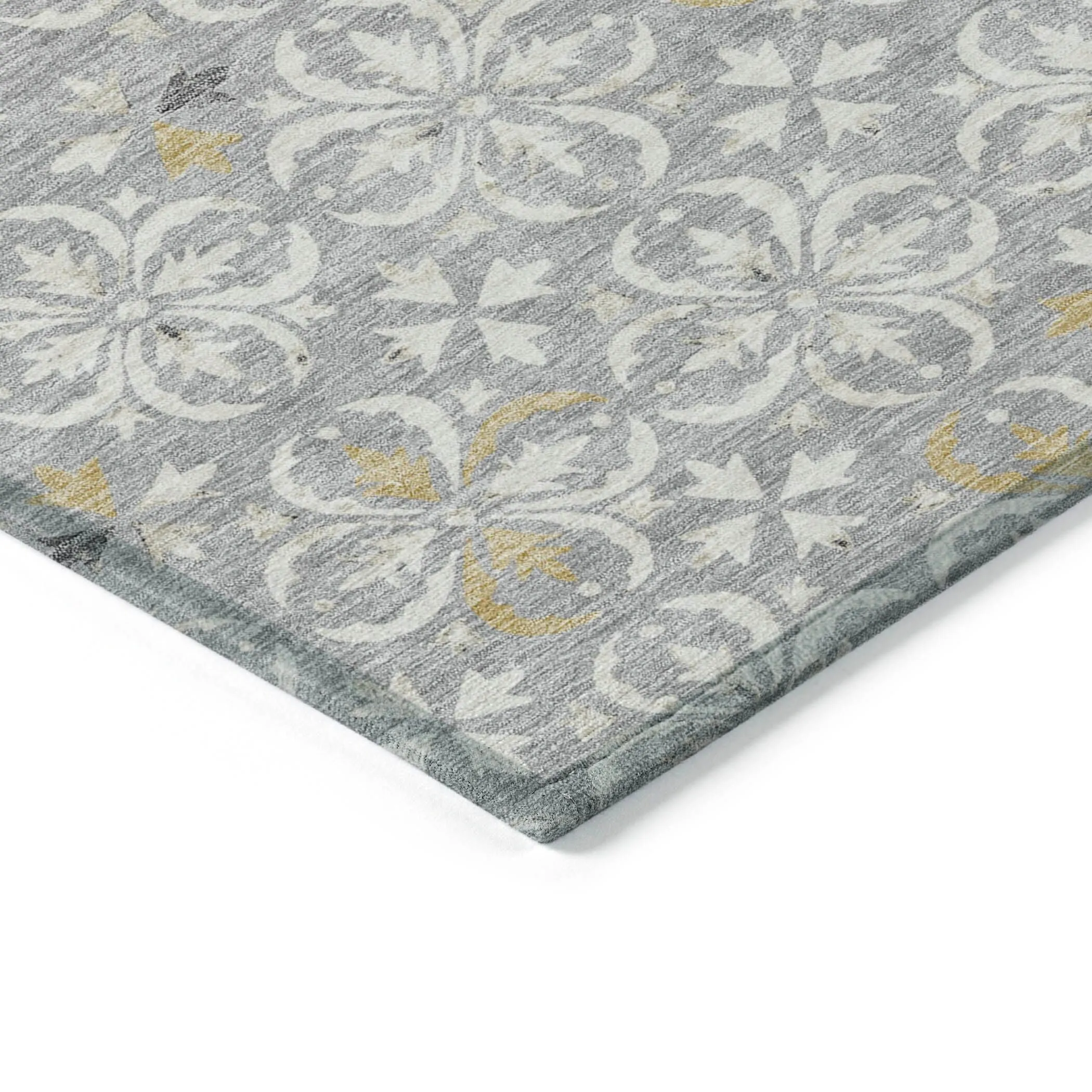 Machine Washable Indoor/ Outdoor Chantille Traditional Medallion Rug