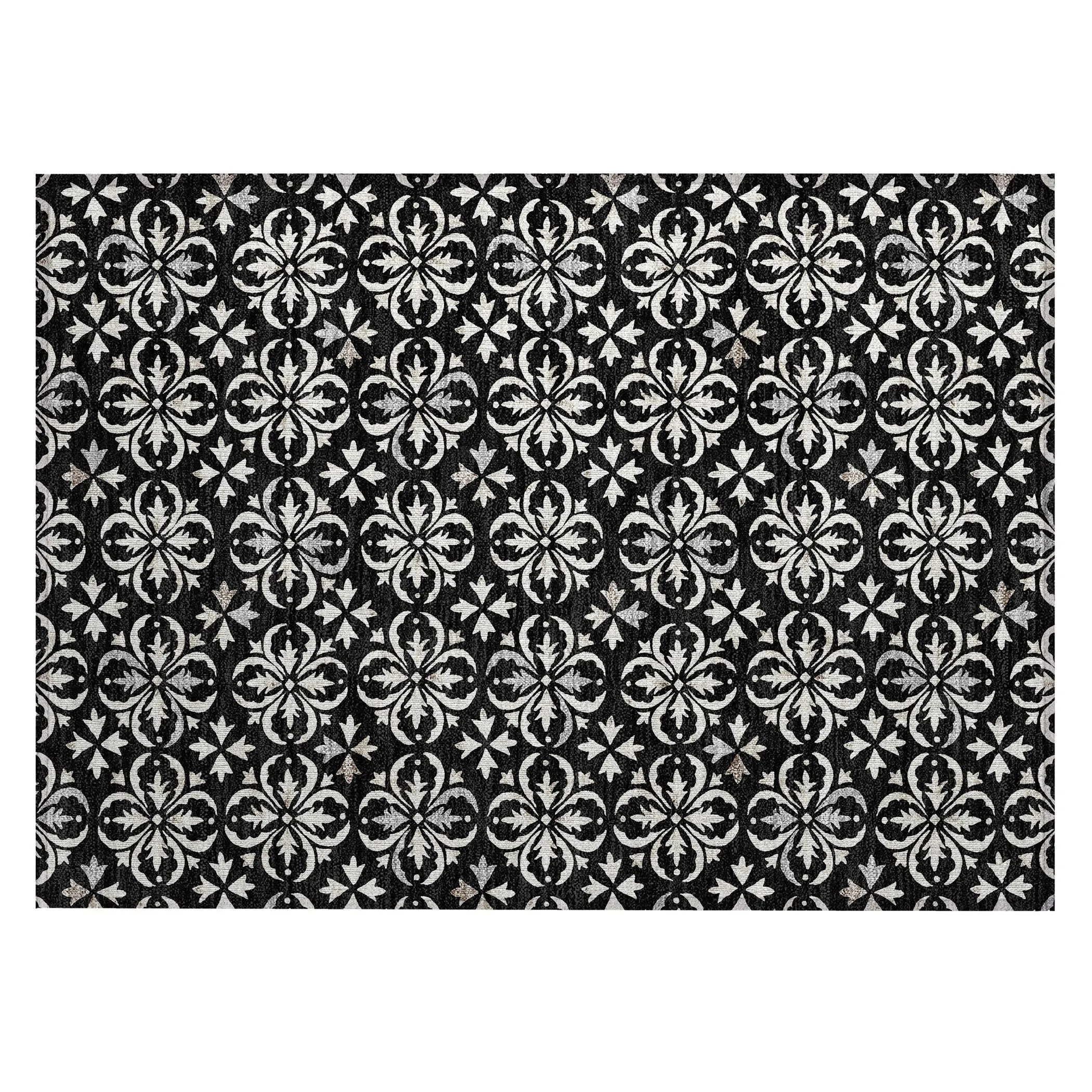 Machine Washable Indoor/ Outdoor Chantille Traditional Medallion Rug