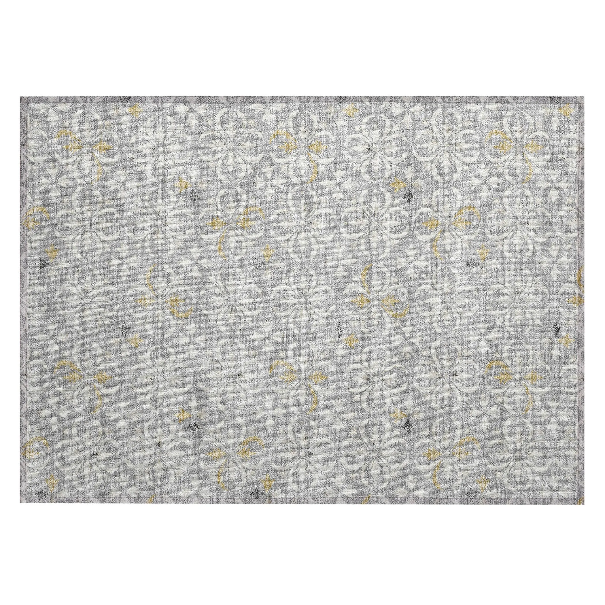 Machine Washable Indoor/ Outdoor Chantille Traditional Medallion Rug