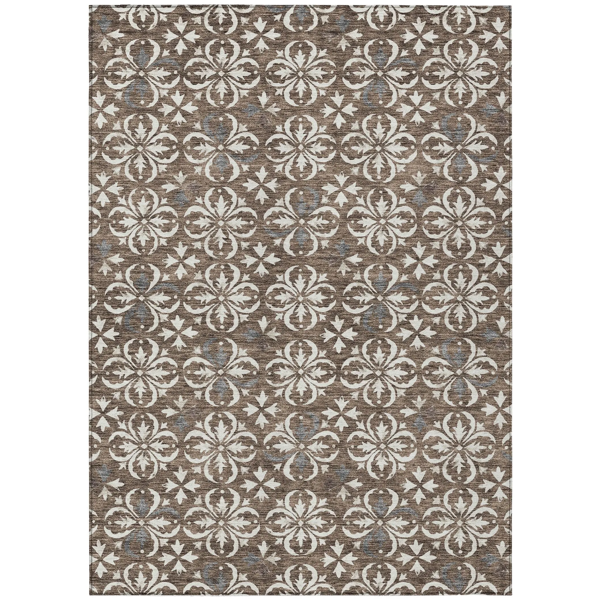 Machine Washable Indoor/ Outdoor Chantille Traditional Medallion Rug