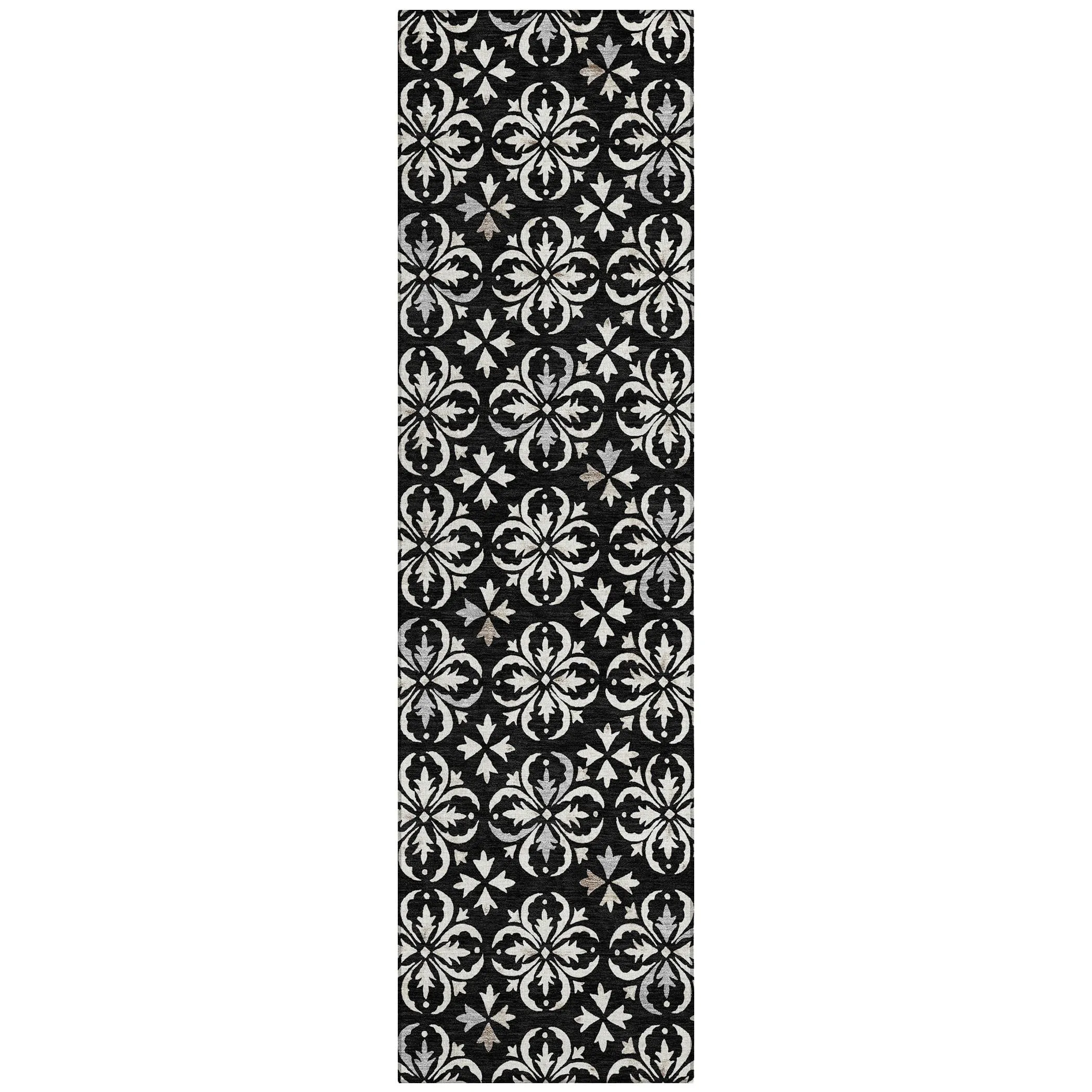 Machine Washable Indoor/ Outdoor Chantille Traditional Medallion Rug