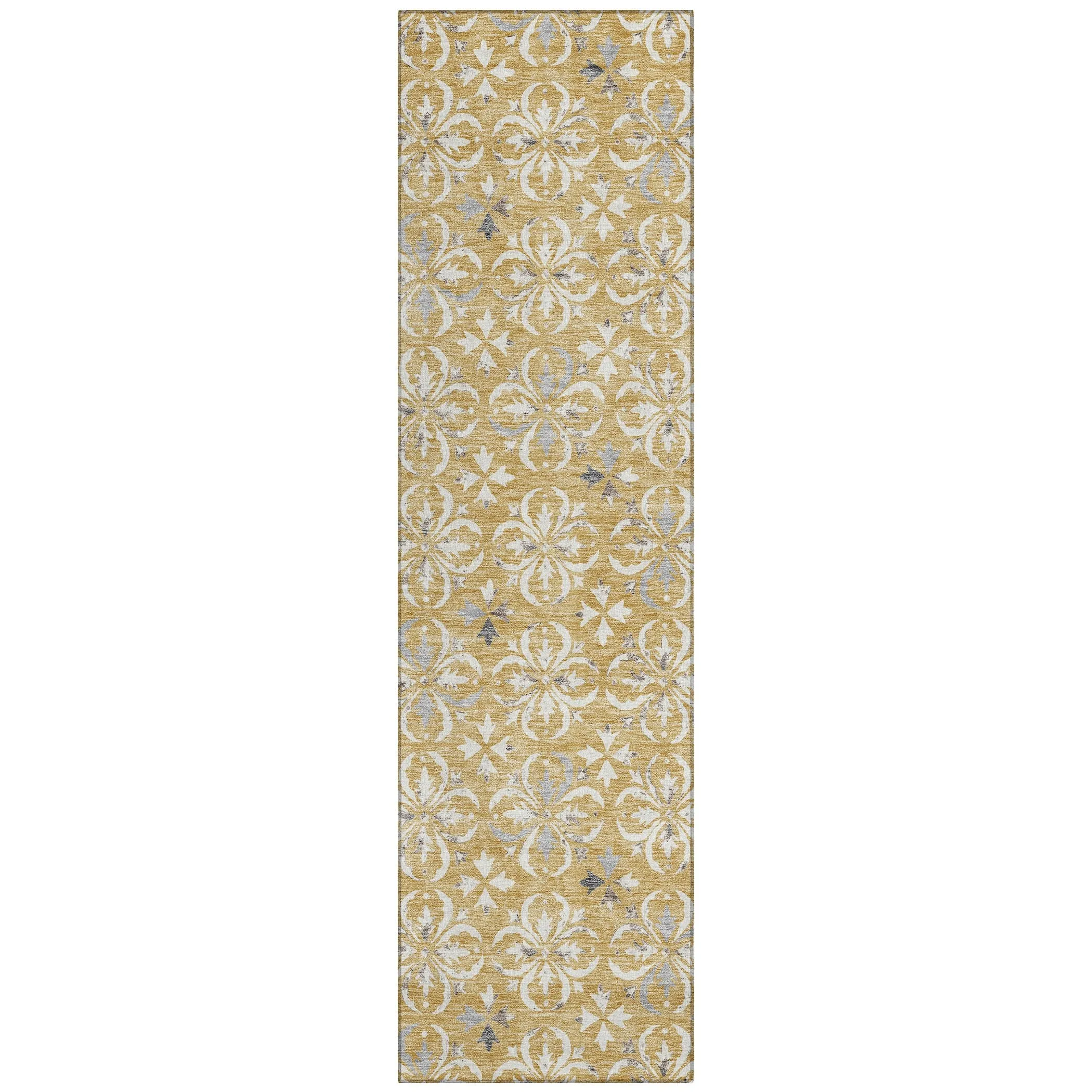 Machine Washable Indoor/ Outdoor Chantille Traditional Medallion Rug