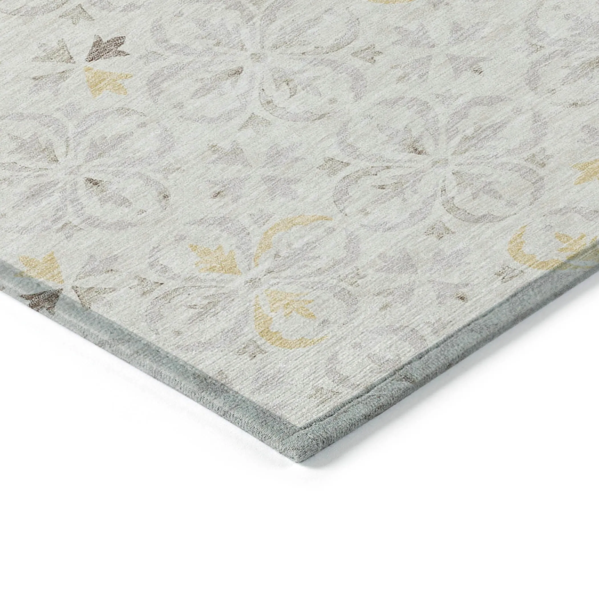 Machine Washable Indoor/ Outdoor Chantille Traditional Medallion Rug