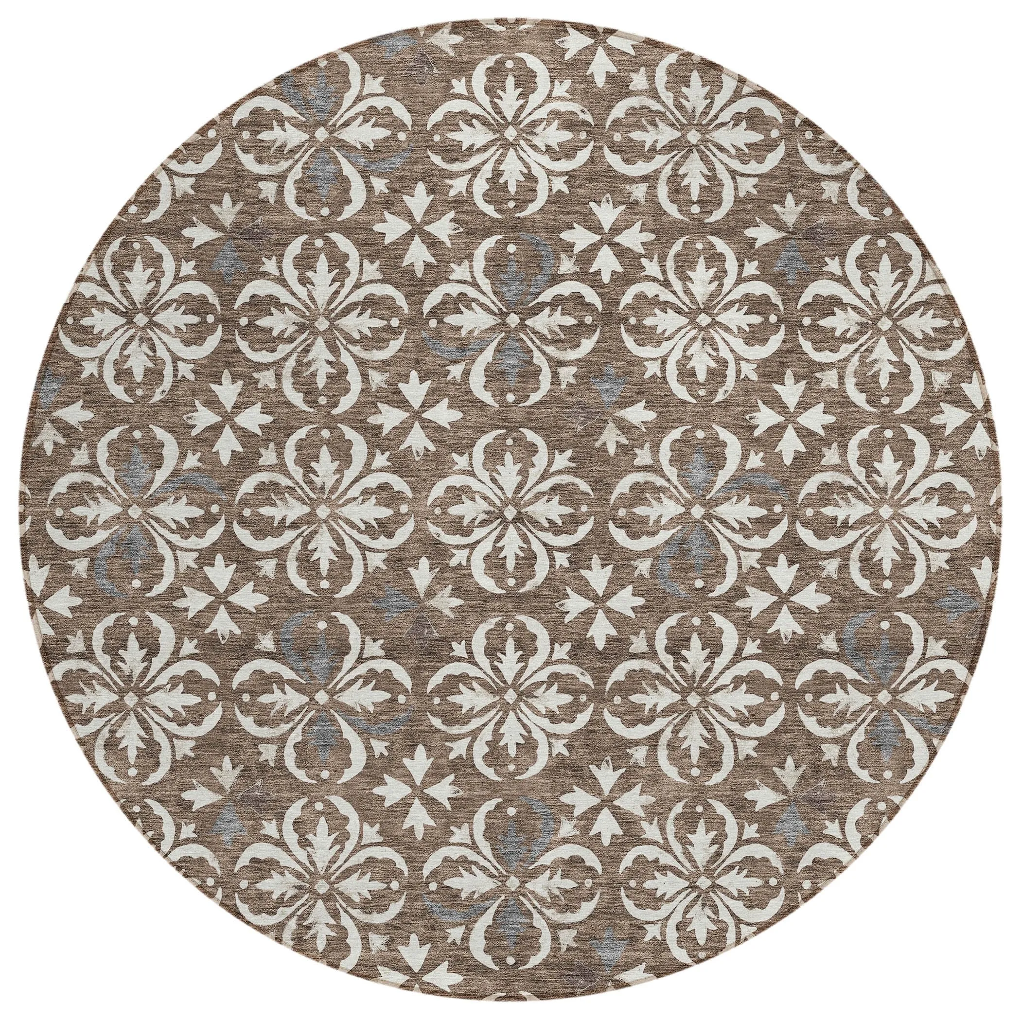 Machine Washable Indoor/ Outdoor Chantille Traditional Medallion Rug