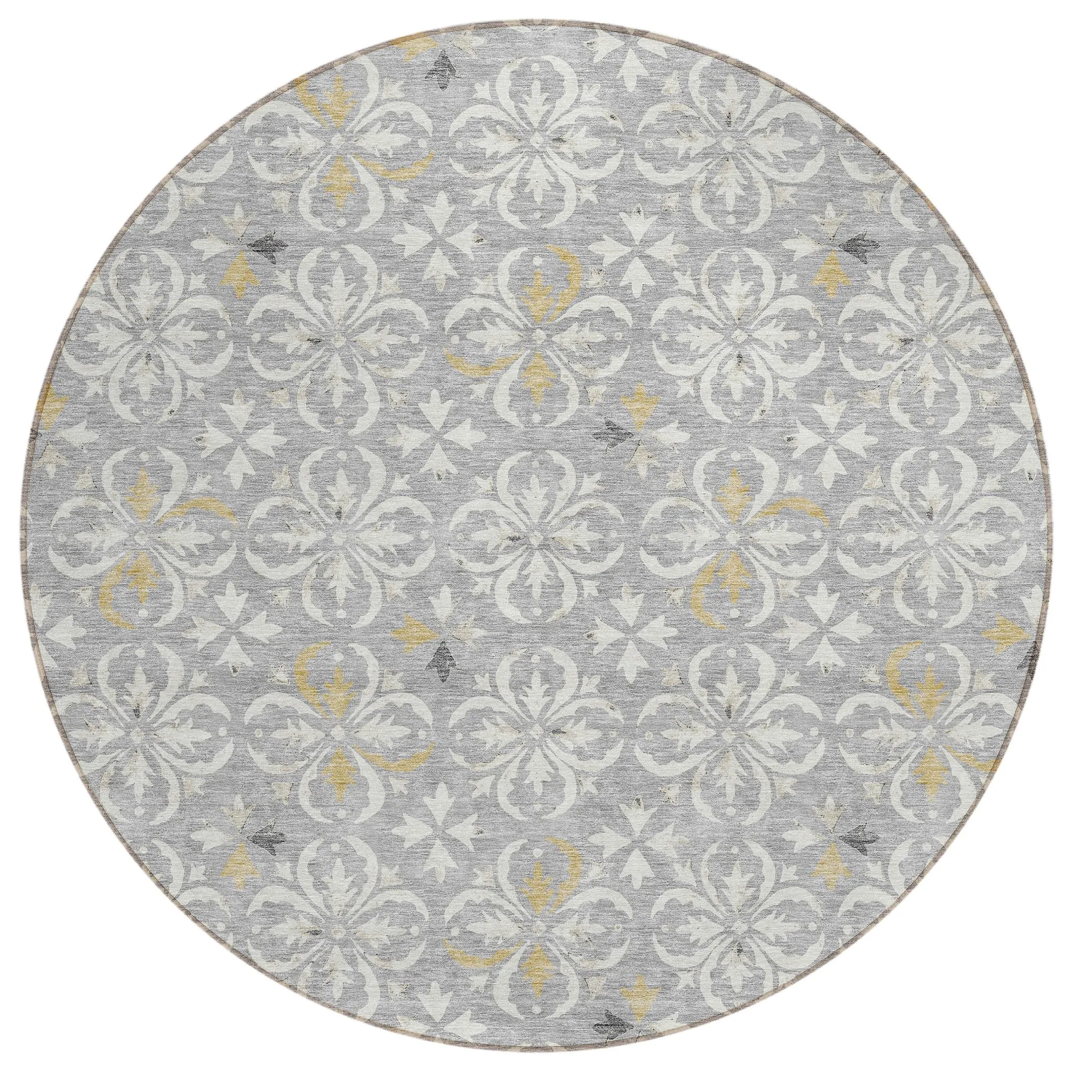 Machine Washable Indoor/ Outdoor Chantille Traditional Medallion Rug