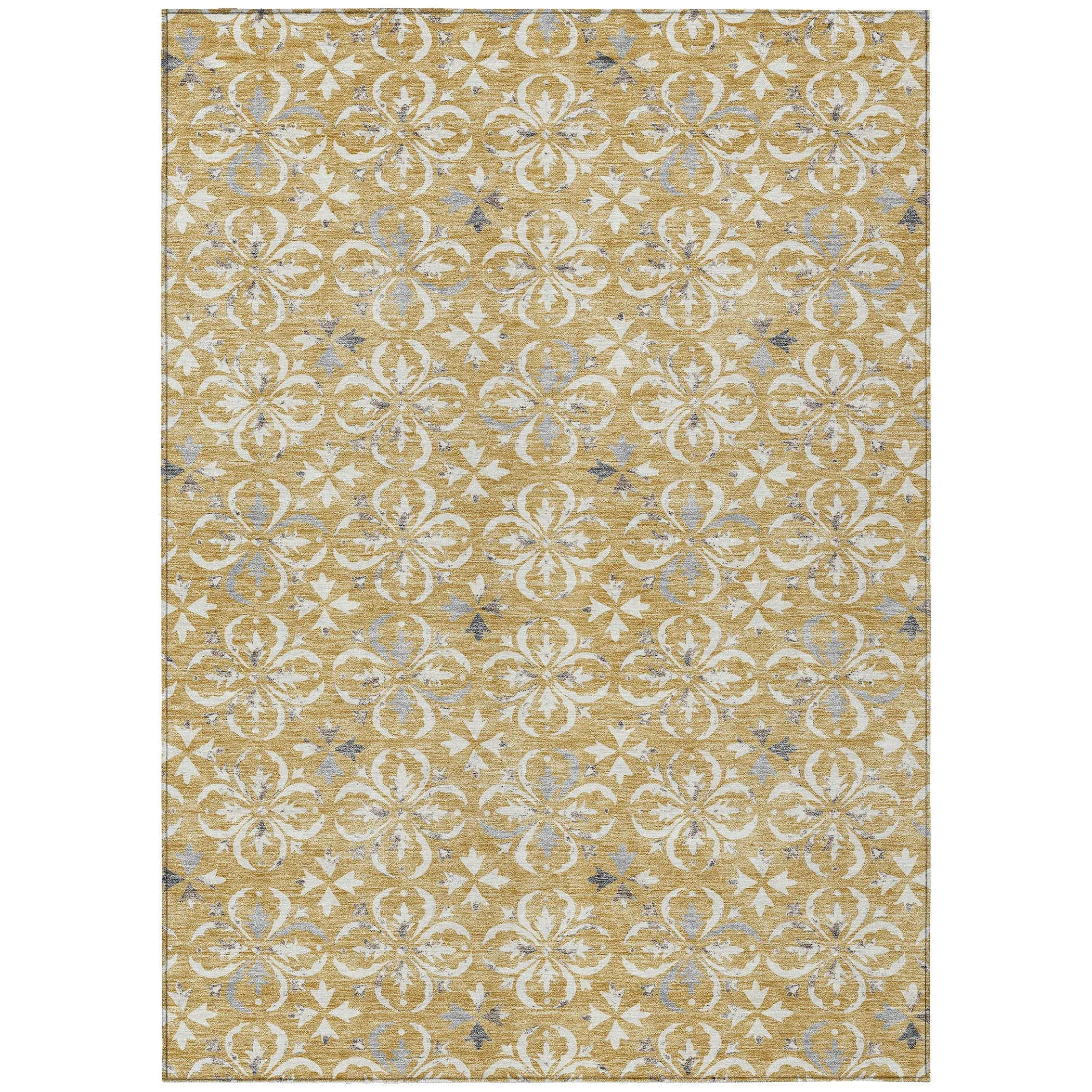 Machine Washable Indoor/ Outdoor Chantille Traditional Medallion Rug