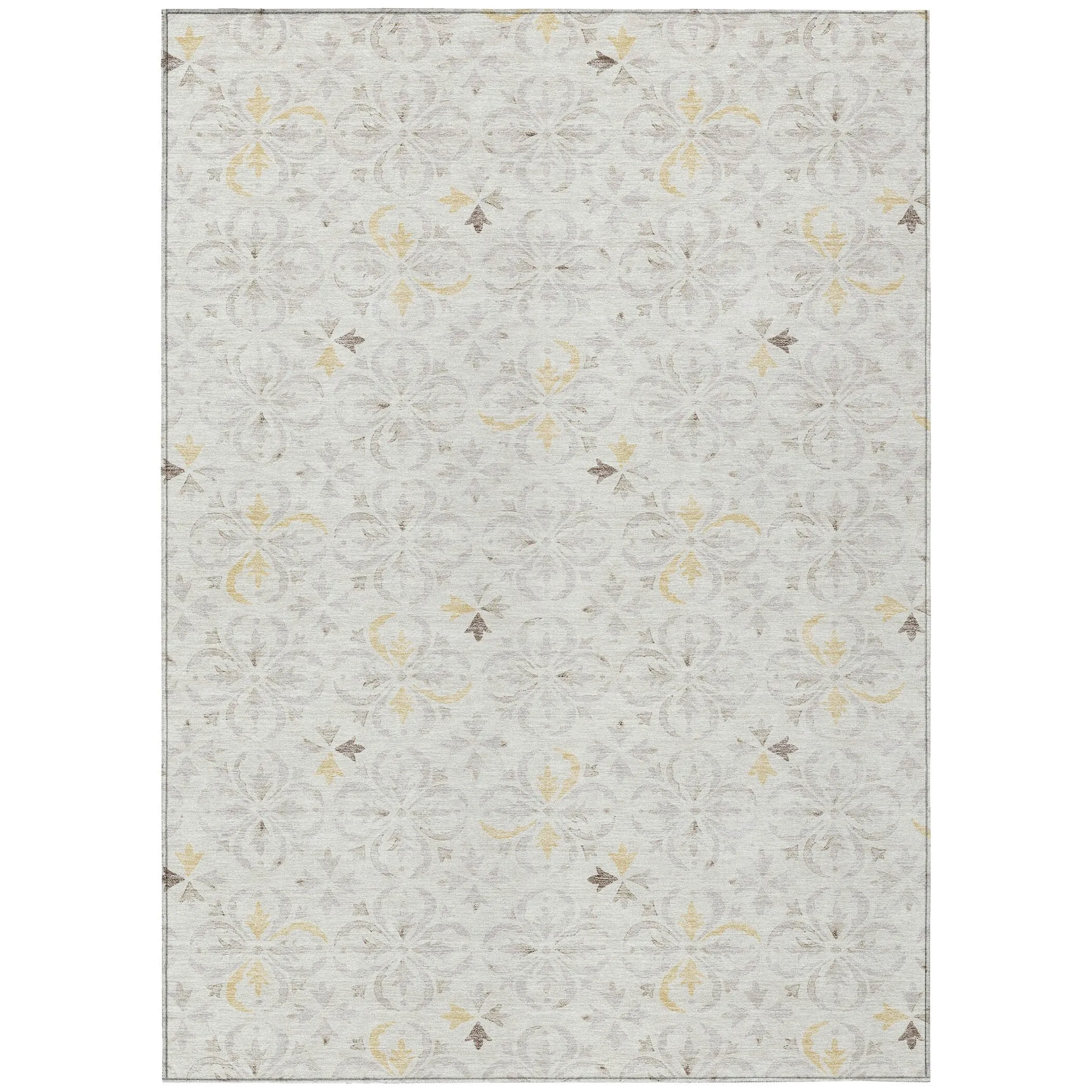 Machine Washable Indoor/ Outdoor Chantille Traditional Medallion Rug