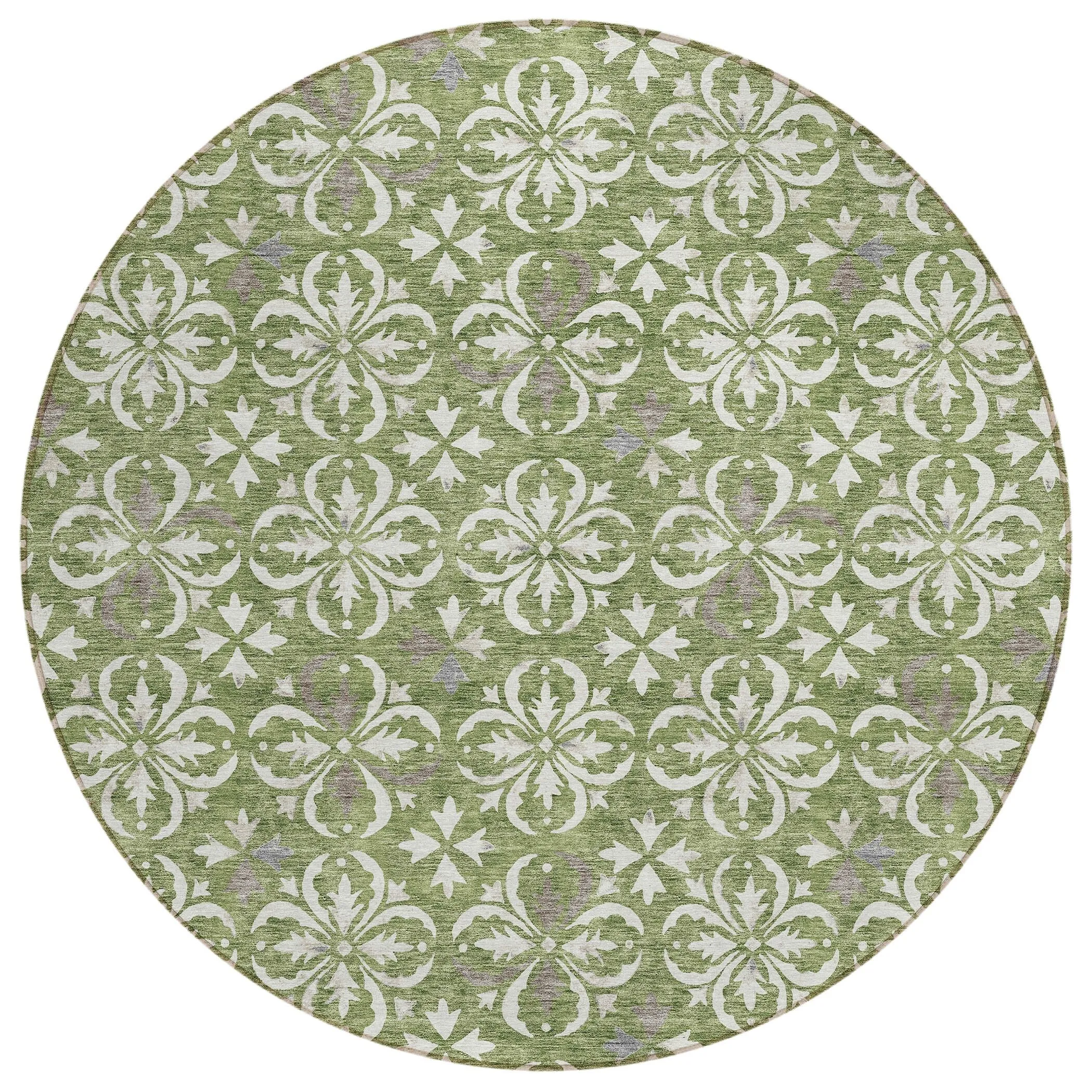 Machine Washable Indoor/ Outdoor Chantille Traditional Medallion Rug