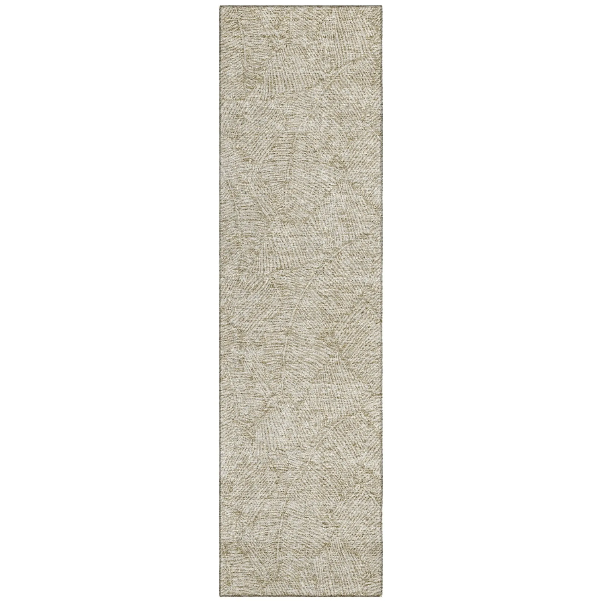 Machine Washable Indoor/ Outdoor Chantille Tropical Palm Rug