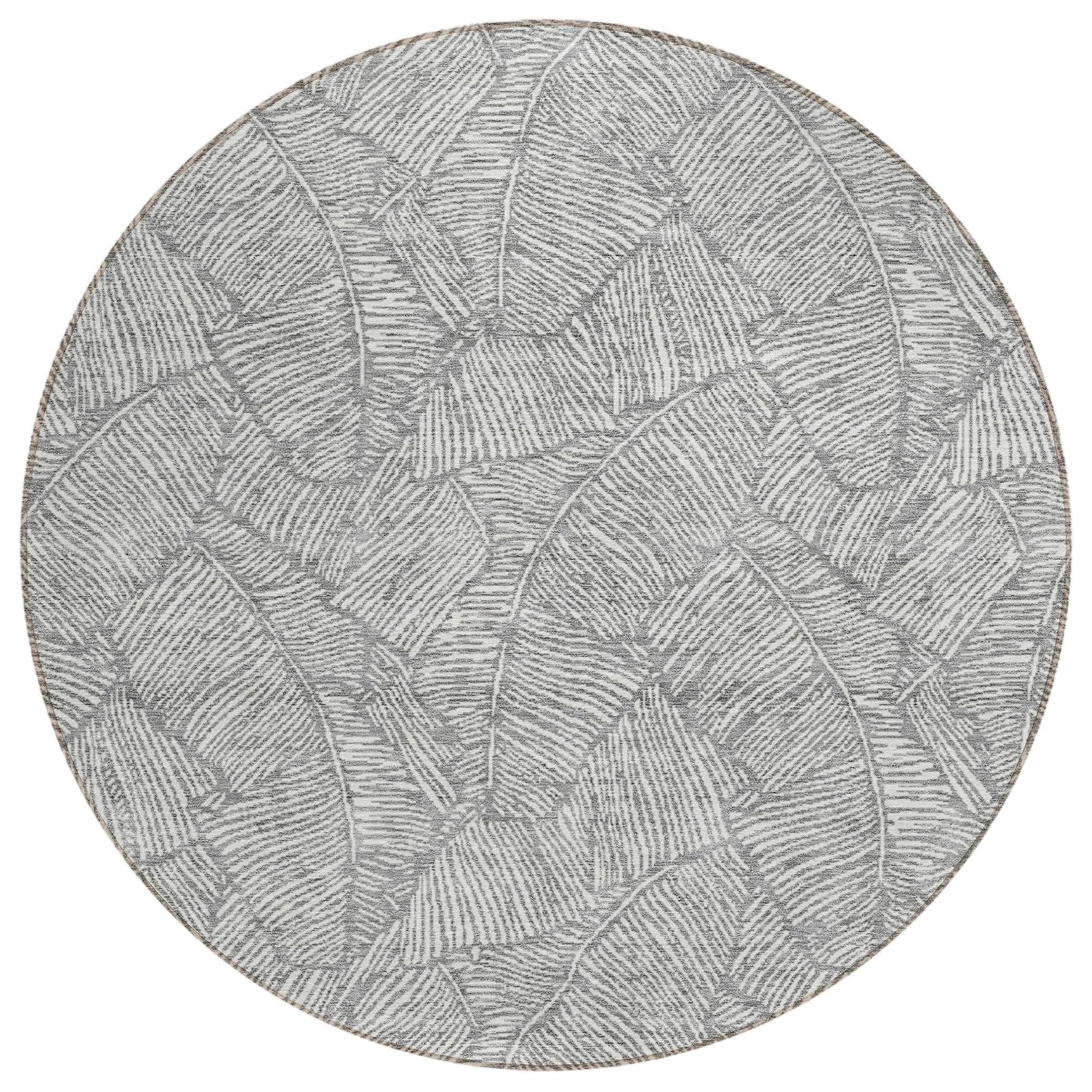 Machine Washable Indoor/ Outdoor Chantille Tropical Palm Rug