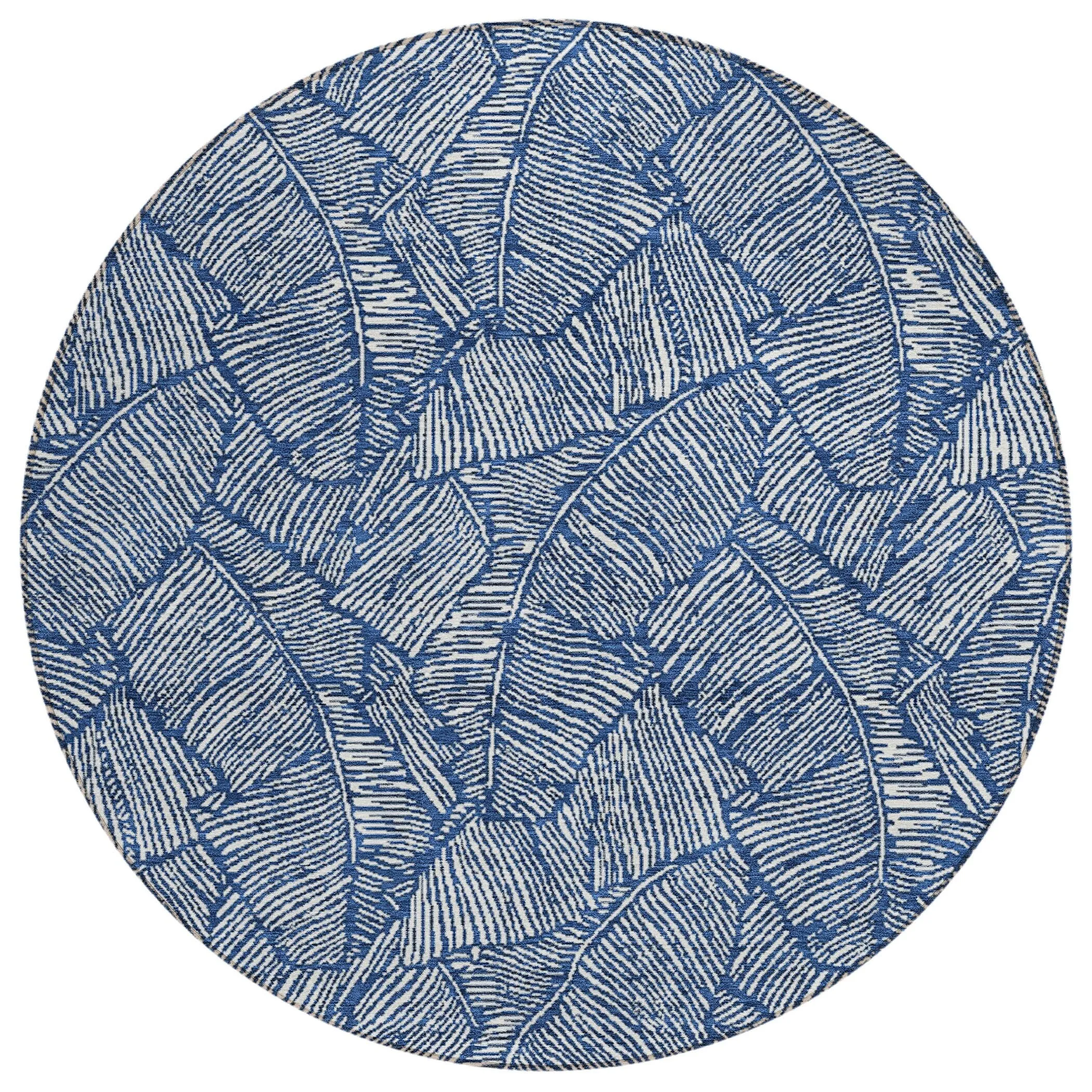 Machine Washable Indoor/ Outdoor Chantille Tropical Palm Rug