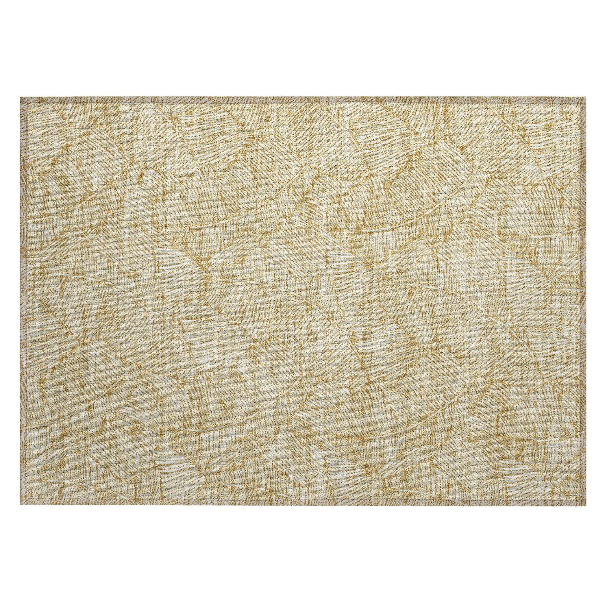 Machine Washable Indoor/ Outdoor Chantille Tropical Palm Rug