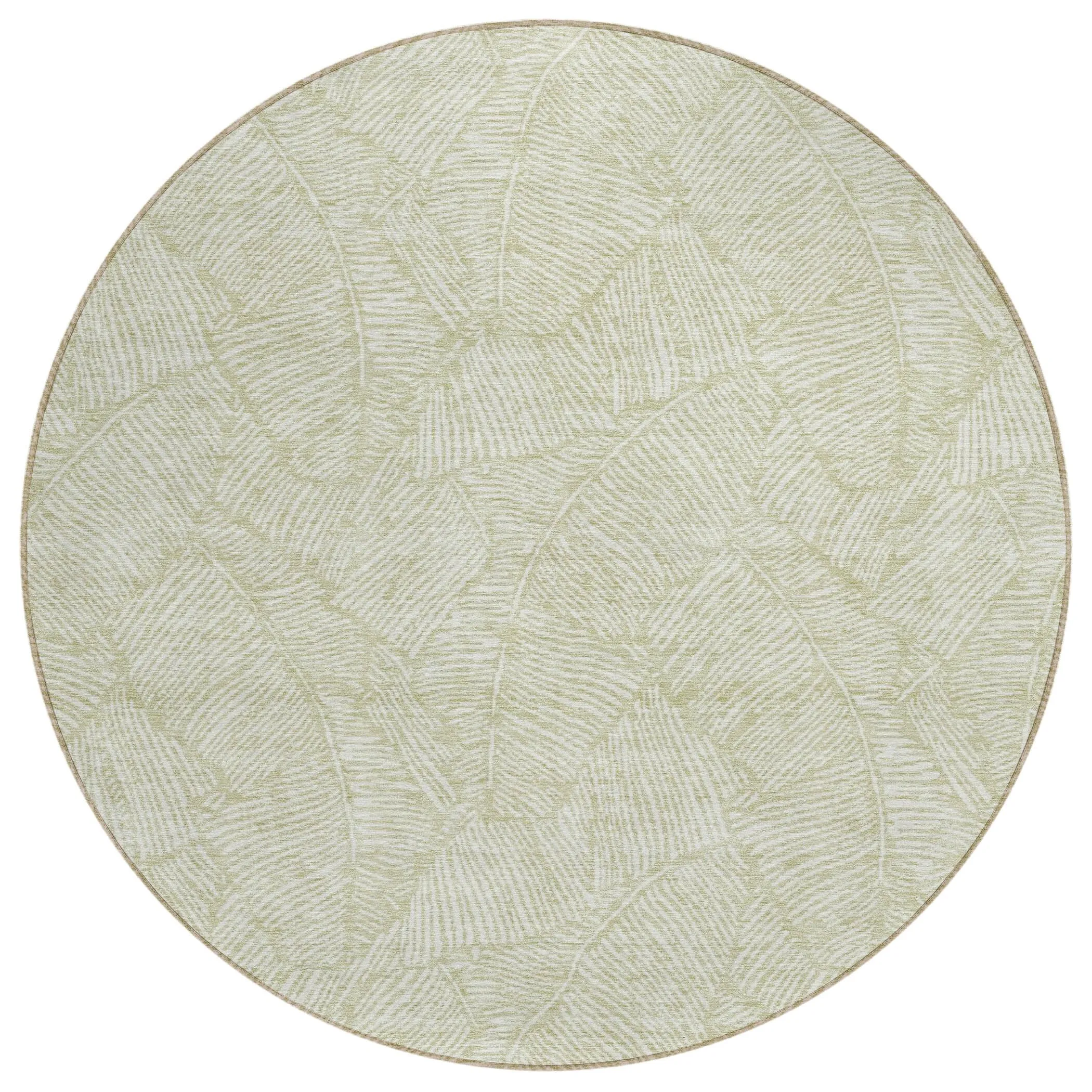 Machine Washable Indoor/ Outdoor Chantille Tropical Palm Rug