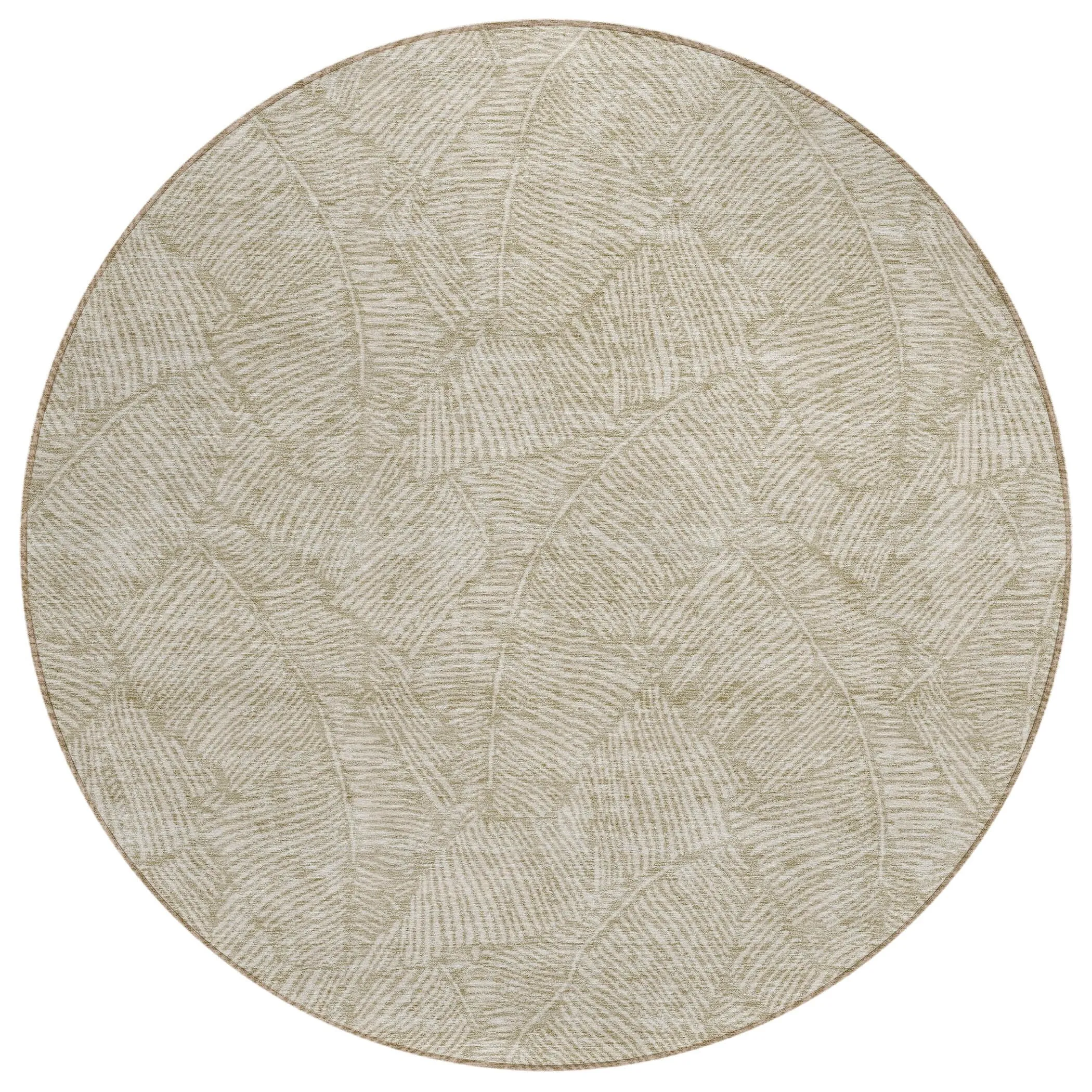 Machine Washable Indoor/ Outdoor Chantille Tropical Palm Rug