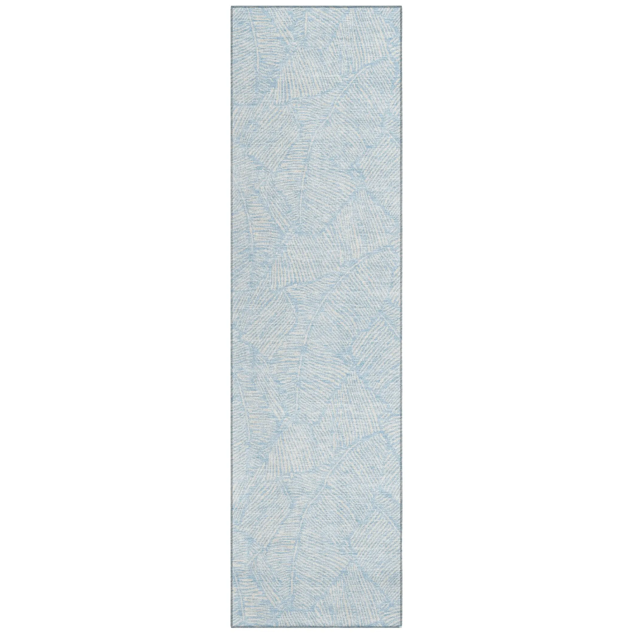 Machine Washable Indoor/ Outdoor Chantille Tropical Palm Rug