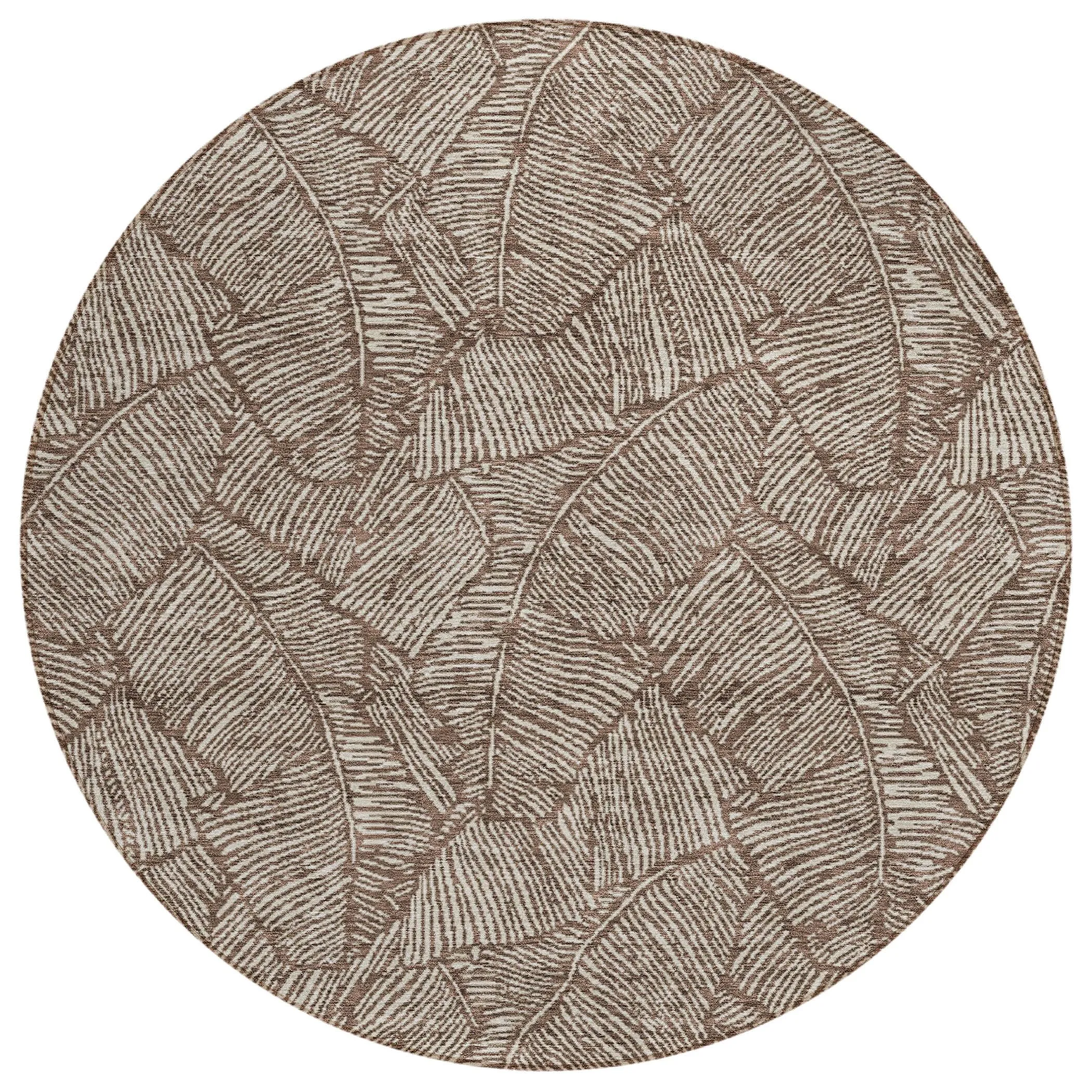 Machine Washable Indoor/ Outdoor Chantille Tropical Palm Rug