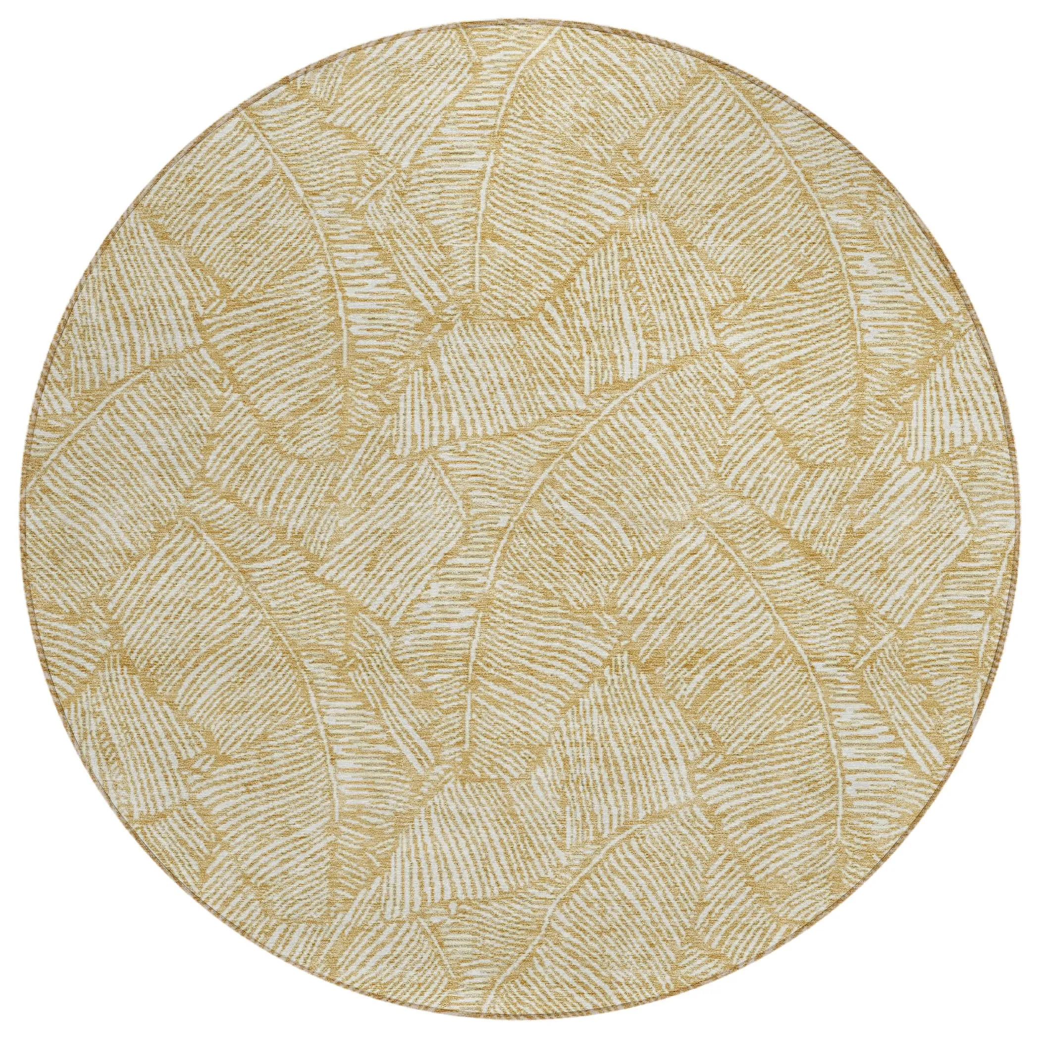 Machine Washable Indoor/ Outdoor Chantille Tropical Palm Rug