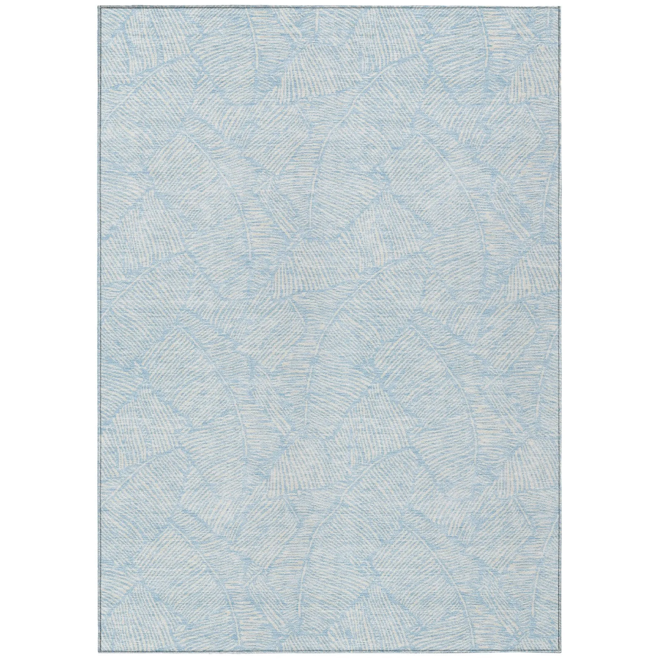Machine Washable Indoor/ Outdoor Chantille Tropical Palm Rug