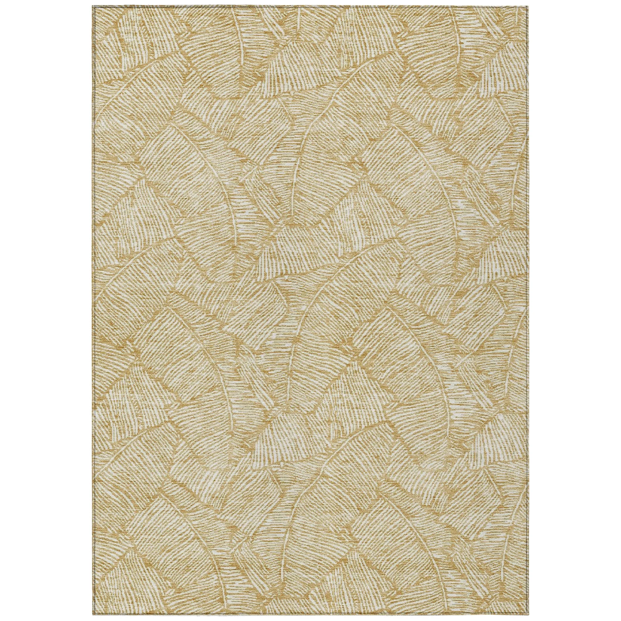 Machine Washable Indoor/ Outdoor Chantille Tropical Palm Rug