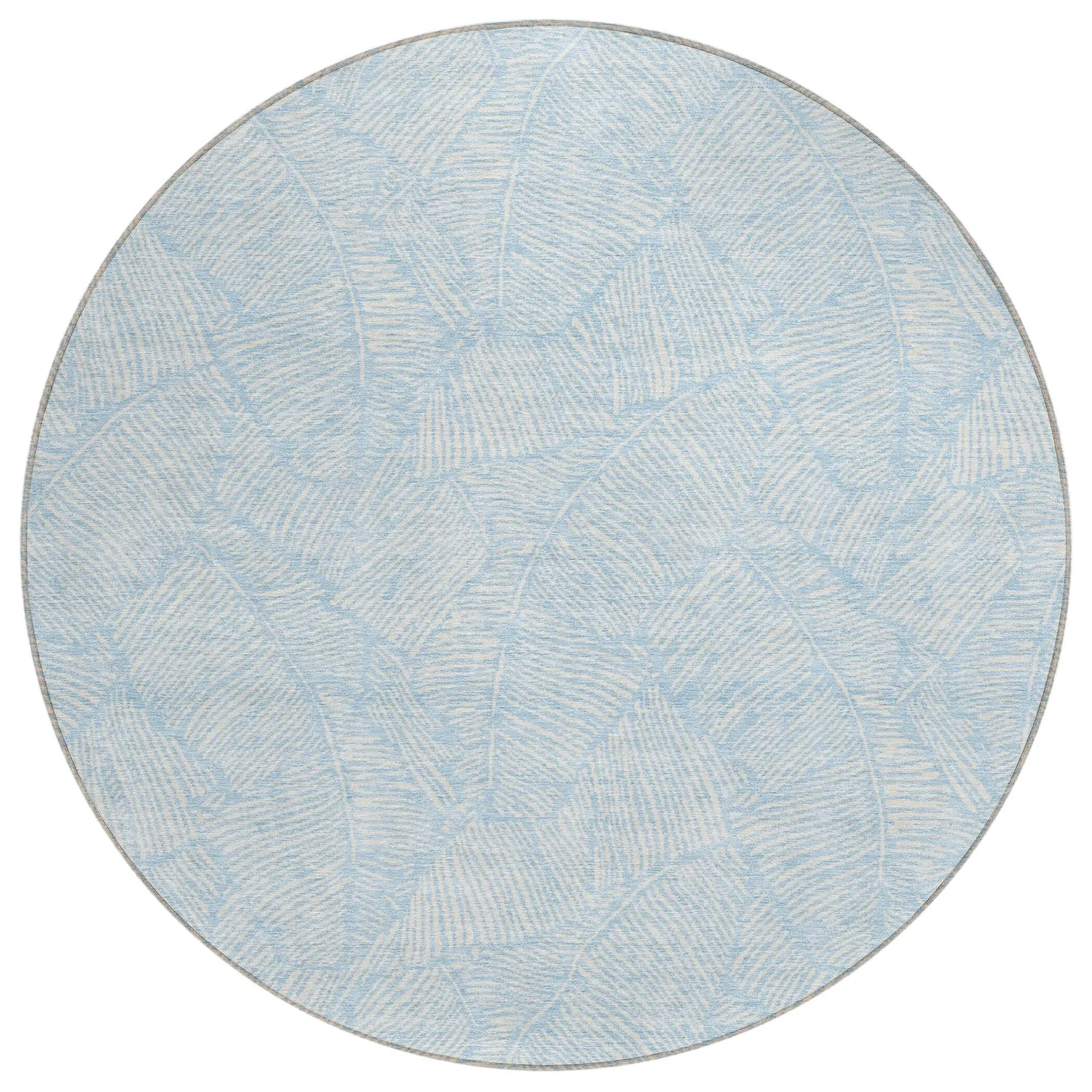 Machine Washable Indoor/ Outdoor Chantille Tropical Palm Rug