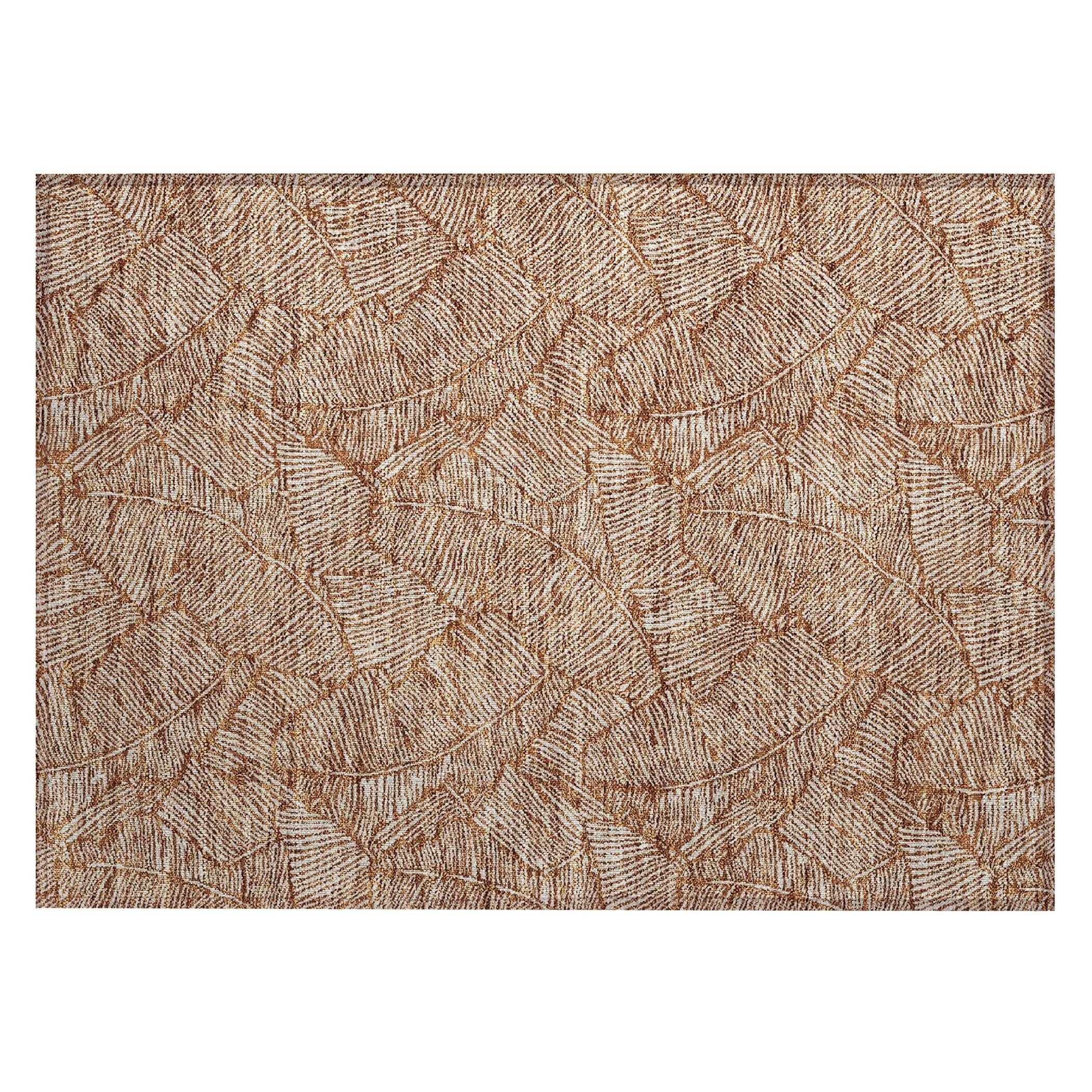 Machine Washable Indoor/ Outdoor Chantille Tropical Palm Rug