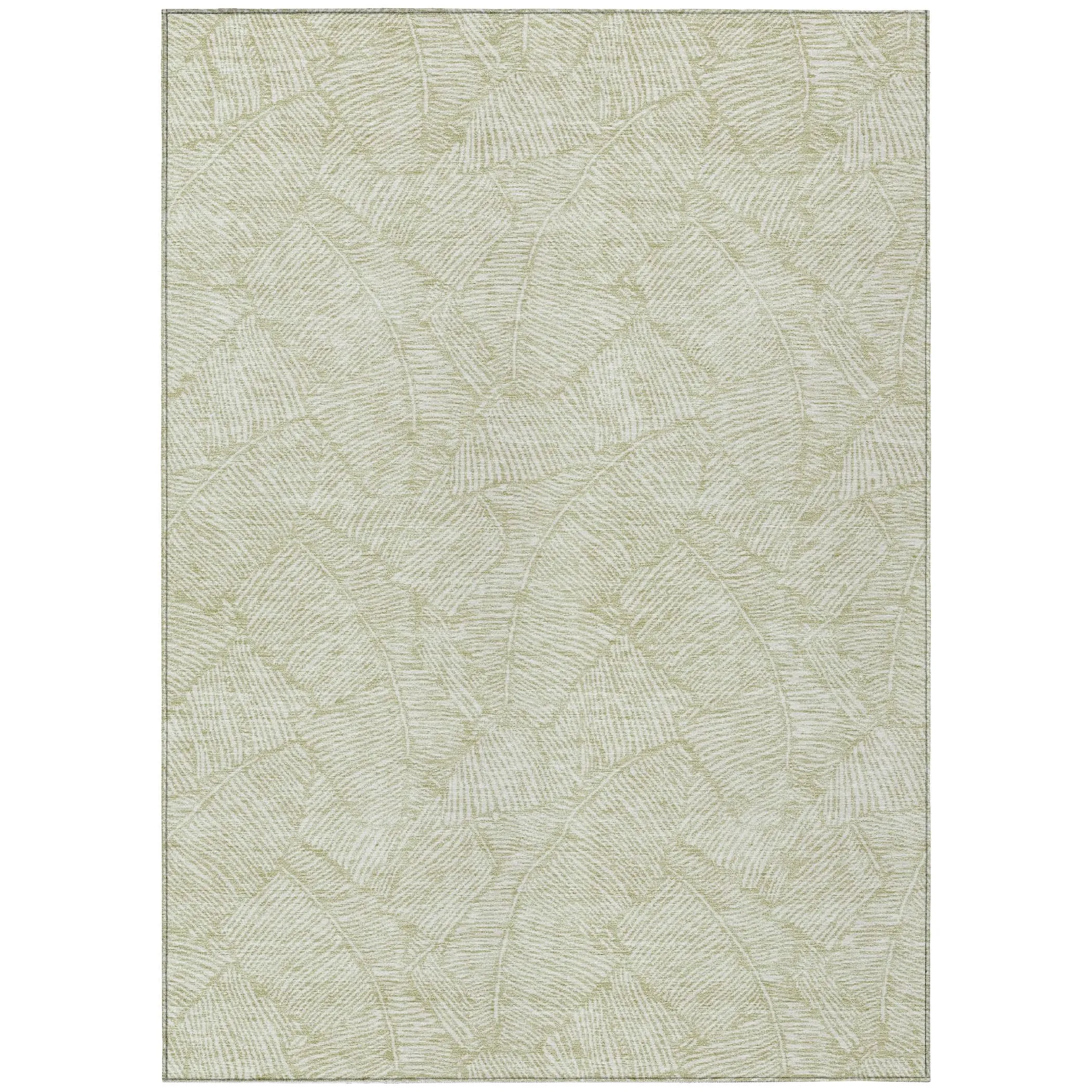 Machine Washable Indoor/ Outdoor Chantille Tropical Palm Rug