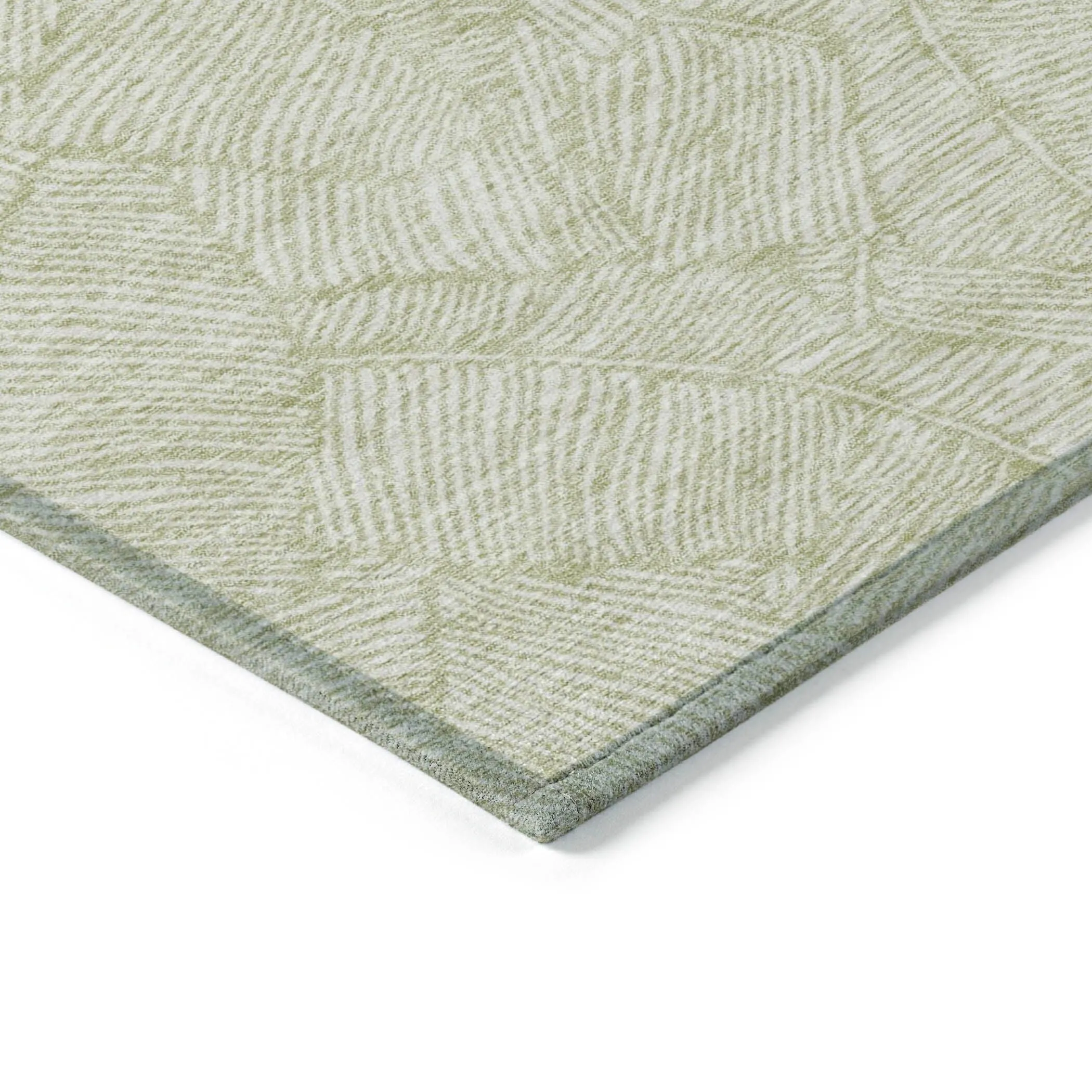 Machine Washable Indoor/ Outdoor Chantille Tropical Palm Rug