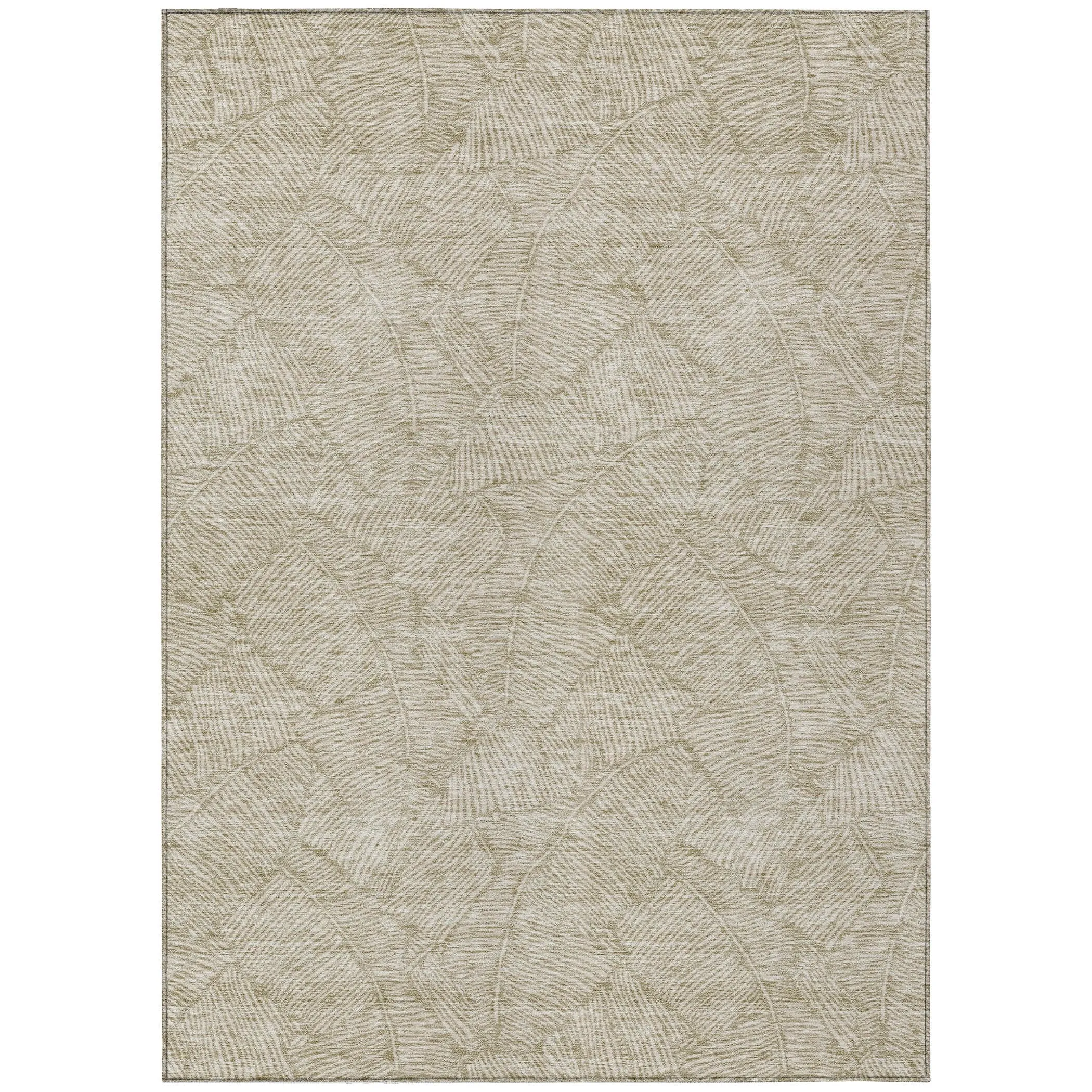 Machine Washable Indoor/ Outdoor Chantille Tropical Palm Rug