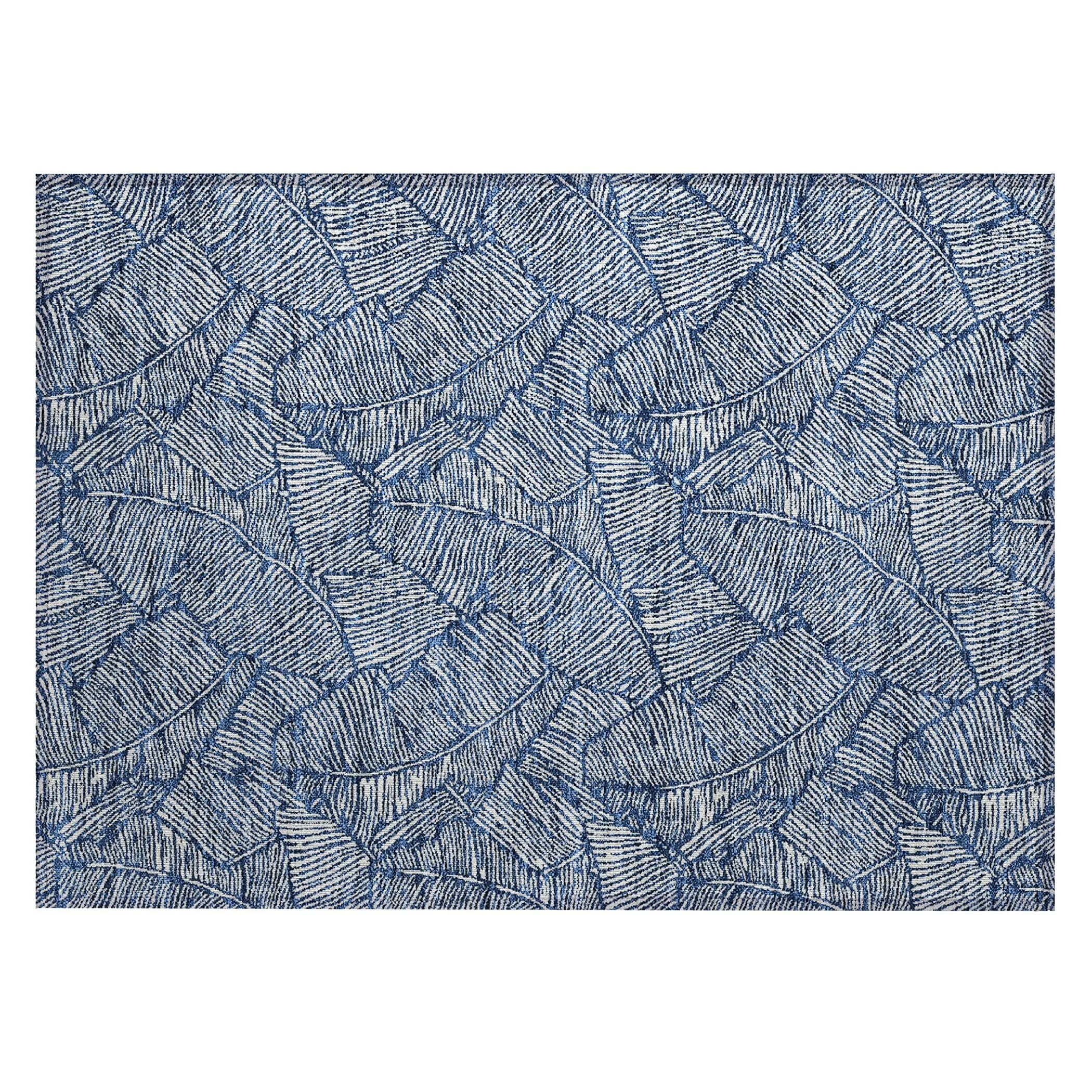 Machine Washable Indoor/ Outdoor Chantille Tropical Palm Rug