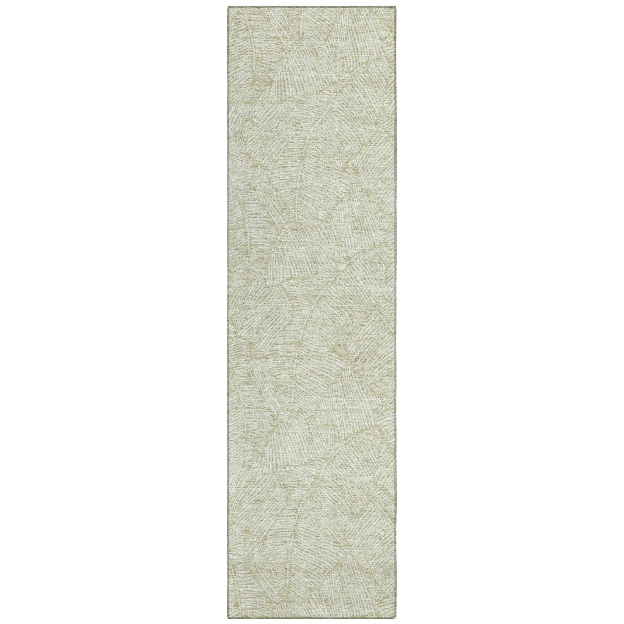 Machine Washable Indoor/ Outdoor Chantille Tropical Palm Rug