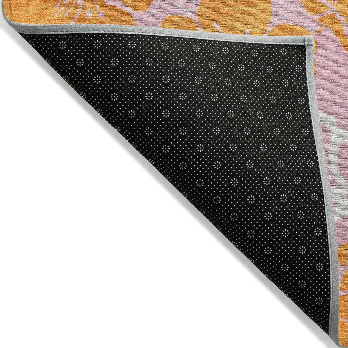 Machine Washable Indoor/ Outdoor Floral Zen Chantille Rug