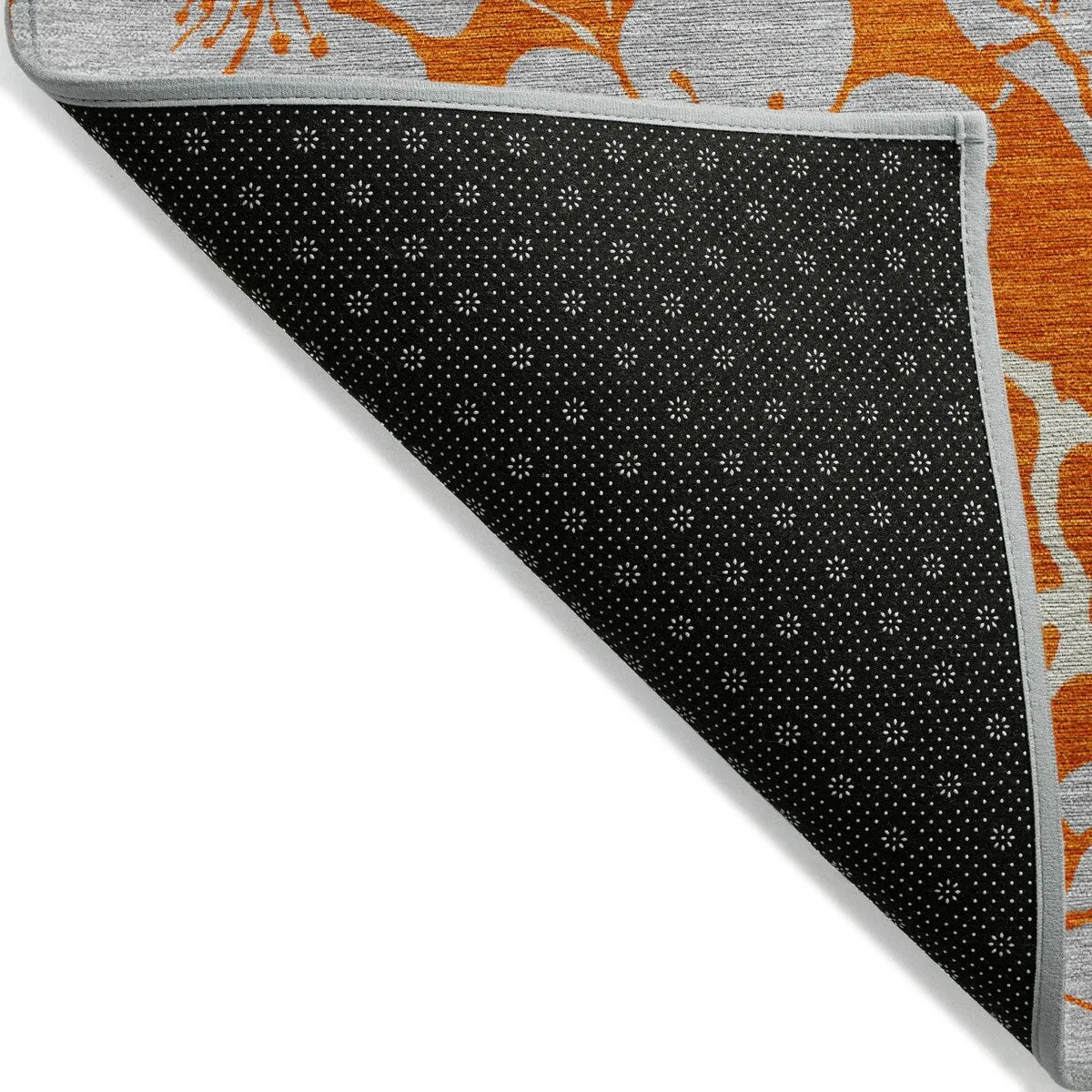 Machine Washable Indoor/ Outdoor Floral Zen Chantille Rug