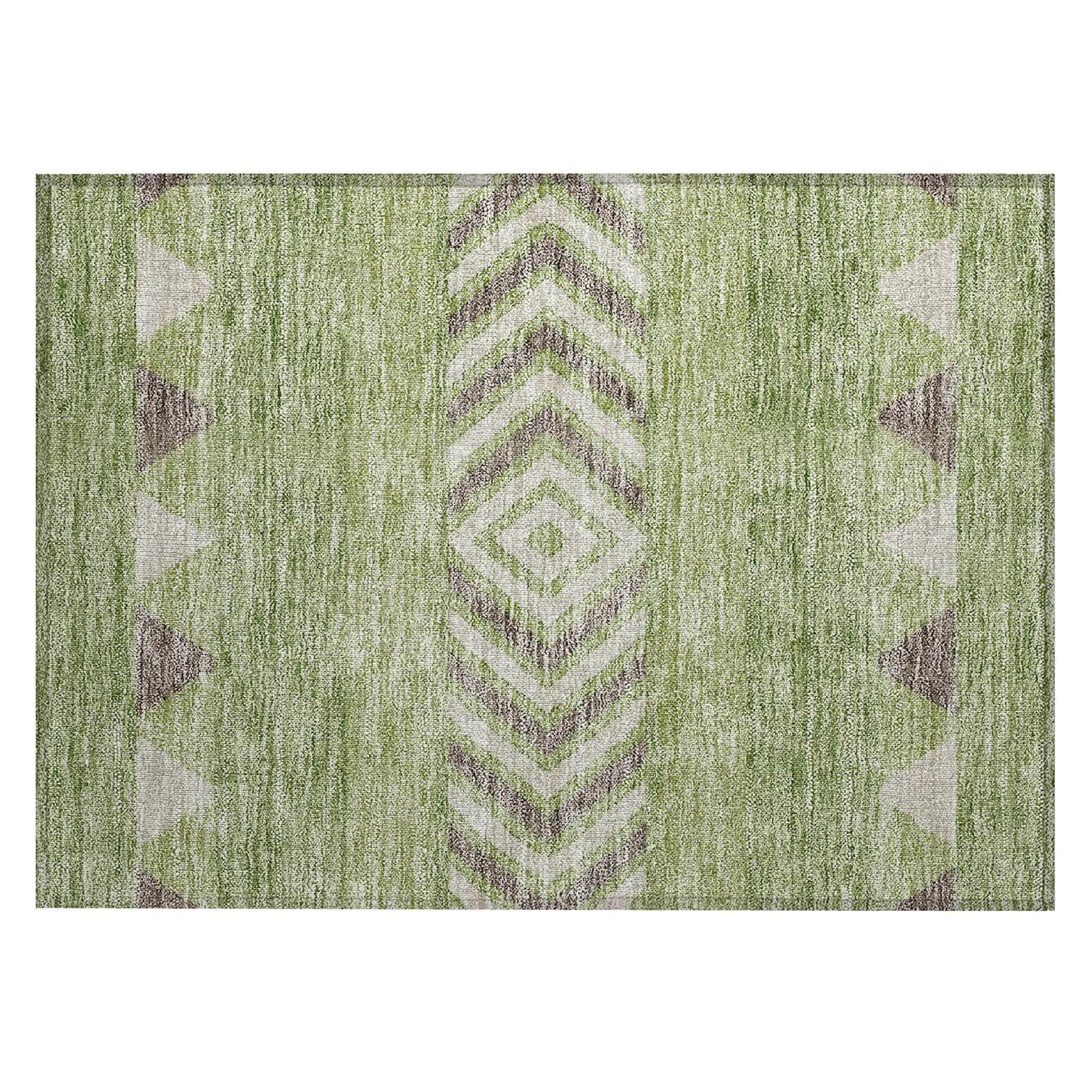 Machine Washable Indoor/ Outdoor Global Boho Chantille Rug