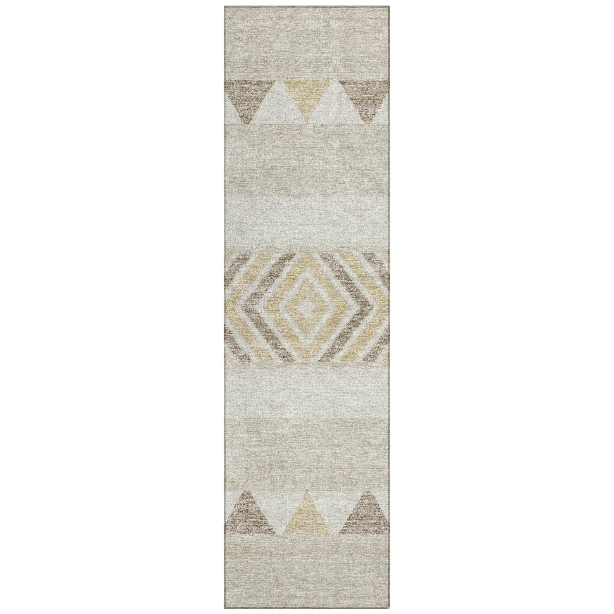 Machine Washable Indoor/ Outdoor Global Boho Chantille Rug